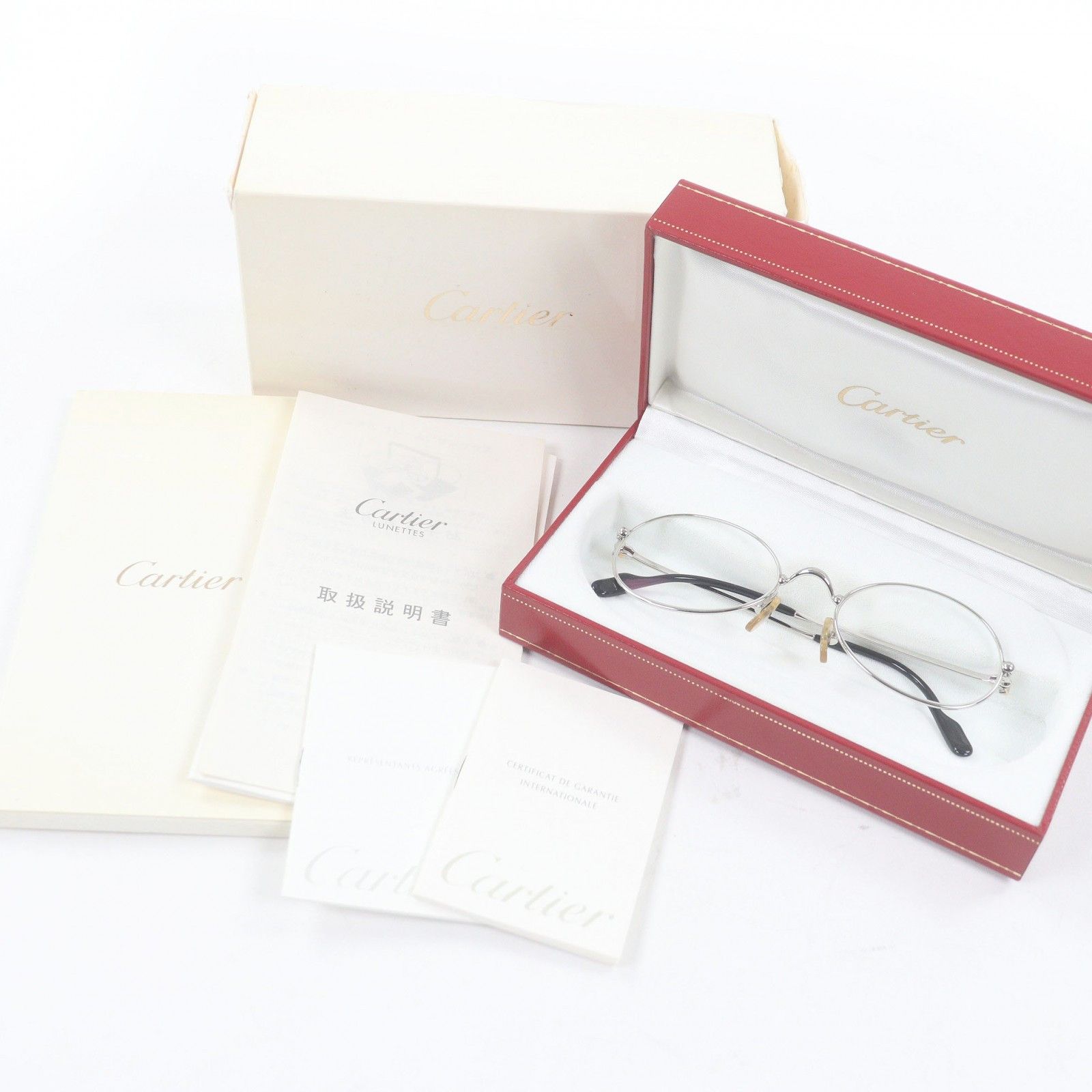 Cartier Cartier Cartier Trinity Glasses Precious Metal Glasses DUTY FREE for USA Size ONE SIZE - 2 Thumbnail