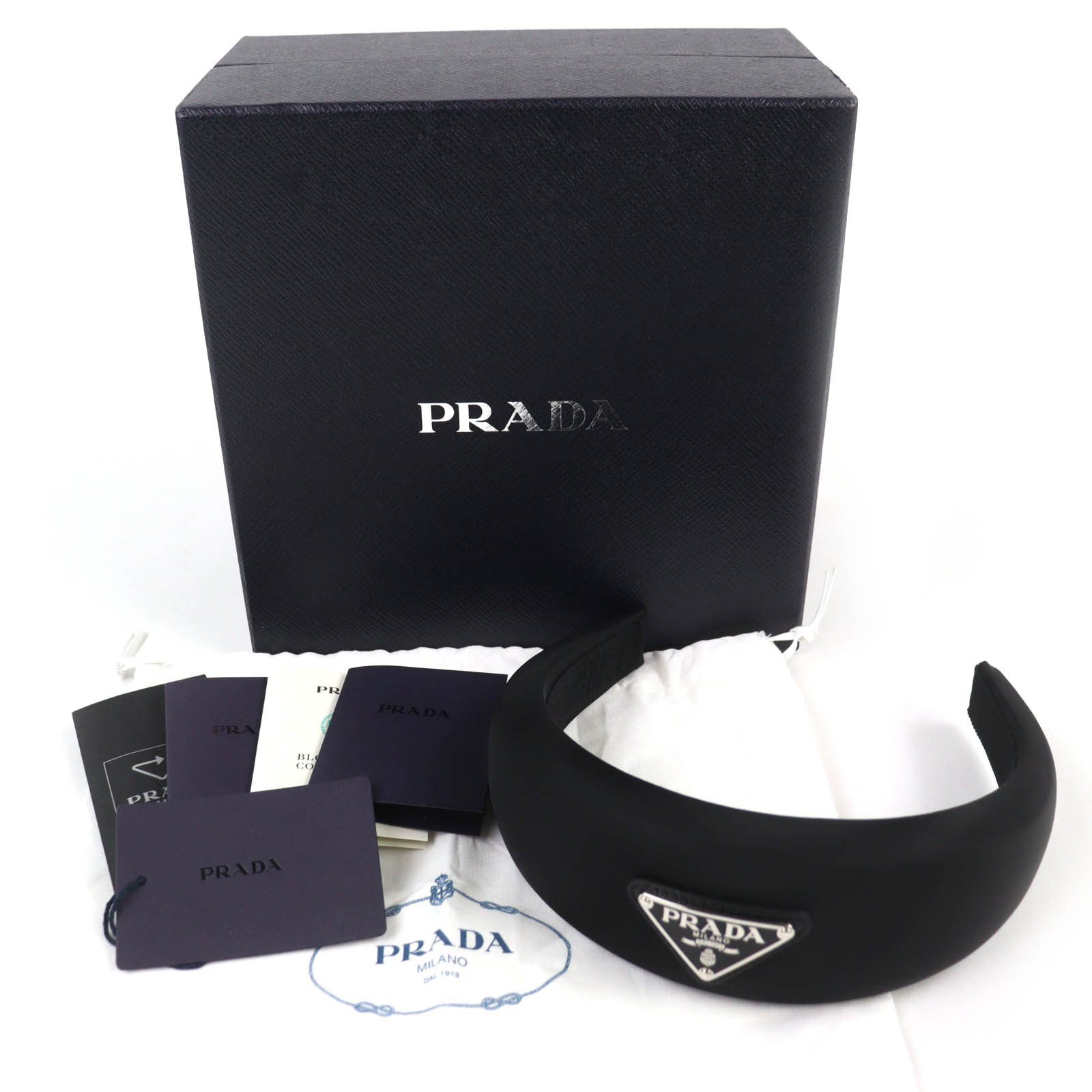 Prada Prada Prada Triangle logo RE-NYLON Headband Textile Other 1IH016 DUTY FREE for USA Size ONE SIZE - 2 Thumbnail