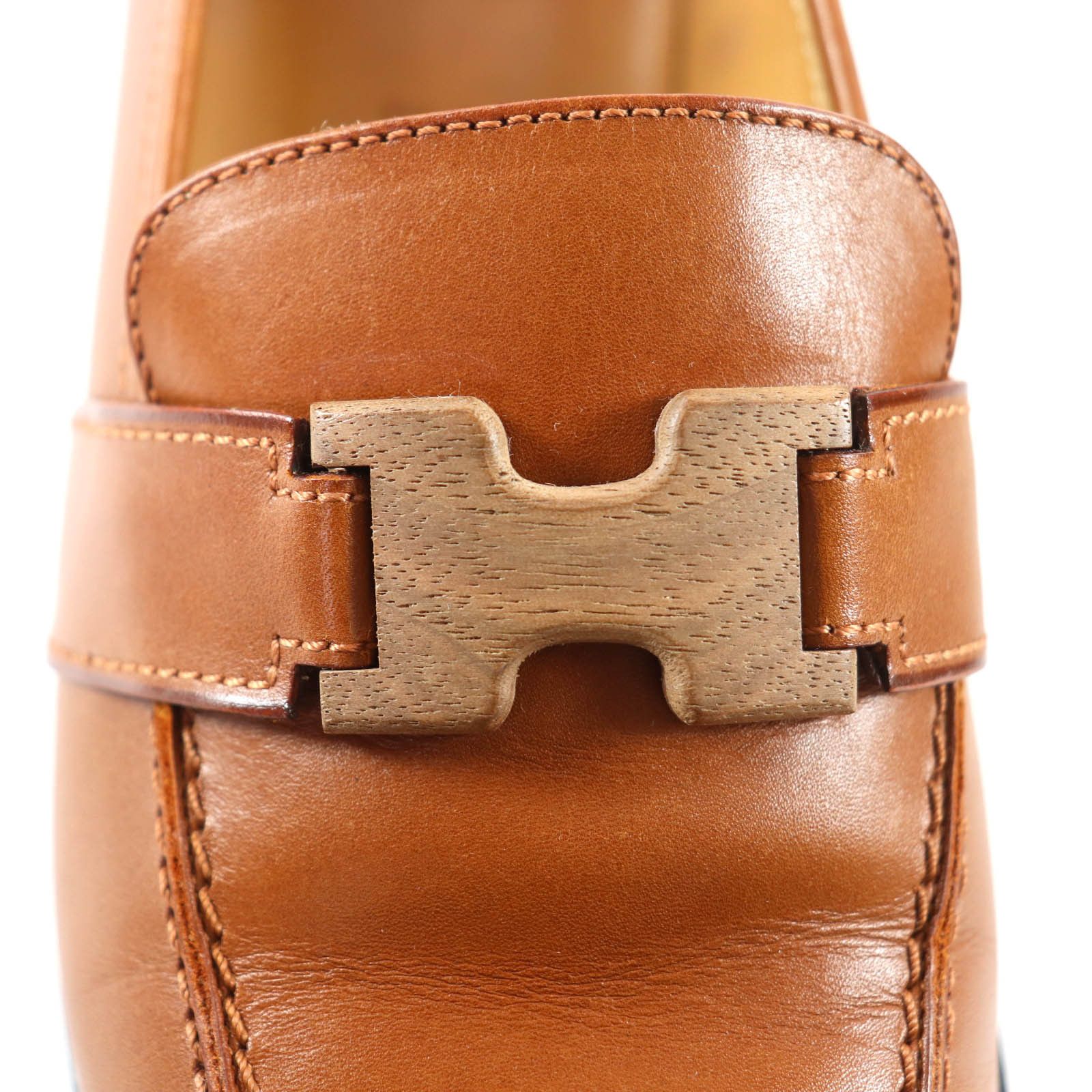 Hermes Hermes Hermès Brown Leather Pumps Leather Shoes DUTY FREE for USA Size ONE SIZE - 8 Thumbnail