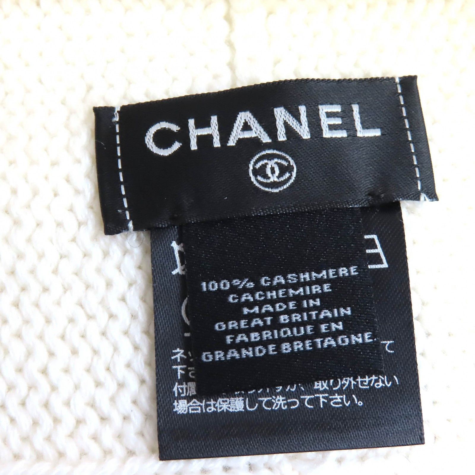 Chanel Chanel CHANEL COCO Mark Cashmere Knit Cap Textile Hats AAB112 DUTY FREE for USA Size ONE SIZE - 8 Thumbnail