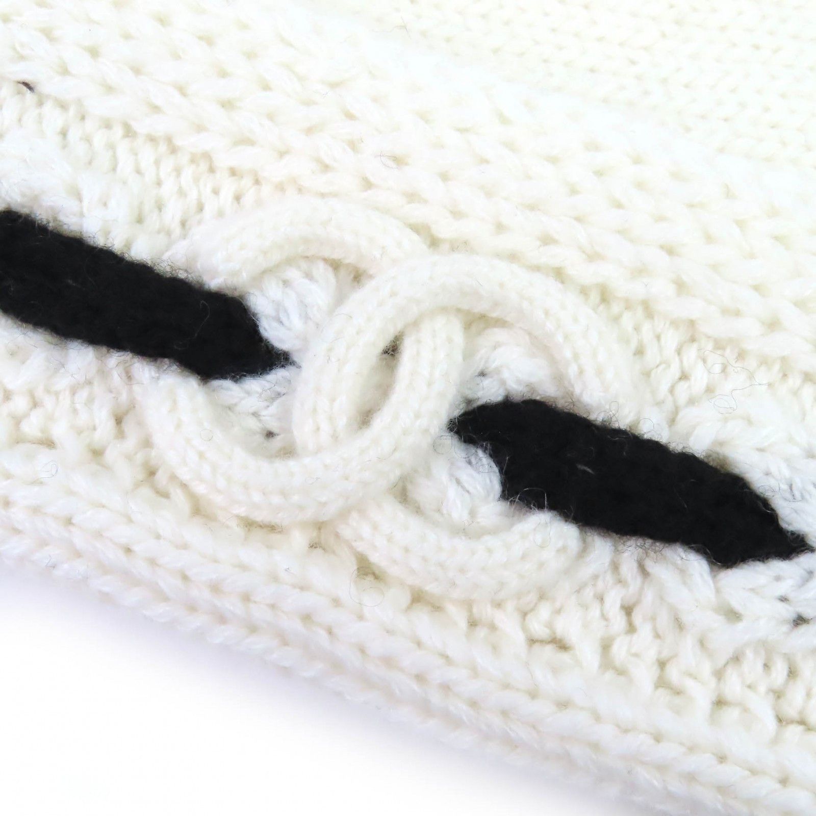 Chanel Chanel CHANEL COCO Mark Cashmere Knit Cap Textile Hats AAB112 DUTY FREE for USA Size ONE SIZE - 7 Thumbnail