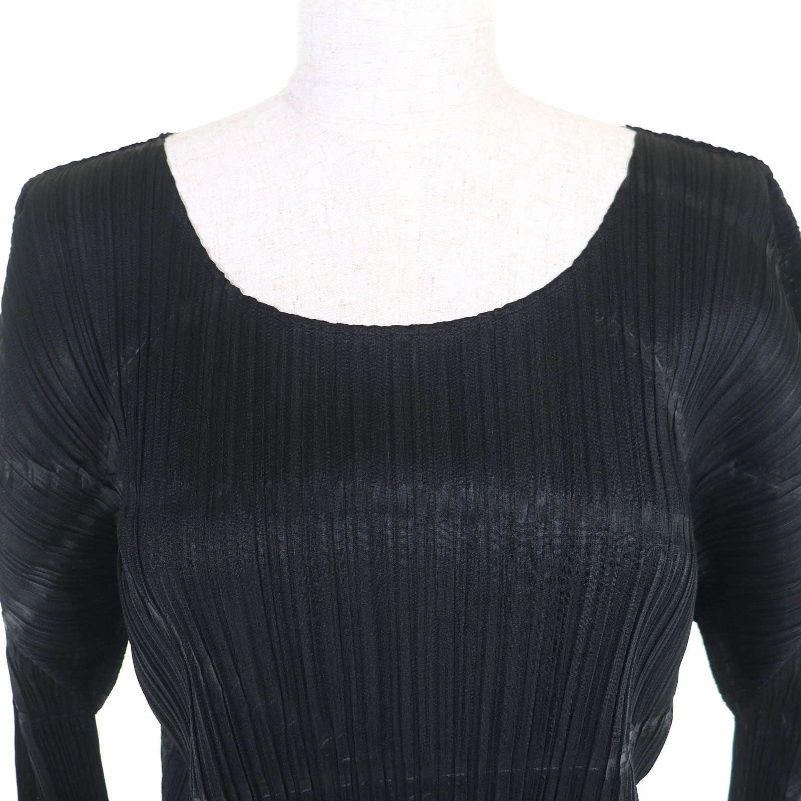 Issey Miyake Issey Miyake PLEATS PLEASE All-over print Polyester Longsleeve T-shirt Textile T-Shirts PP43-JK785 DUTY FREE for USA Size ONE SIZE - 4 Thumbnail