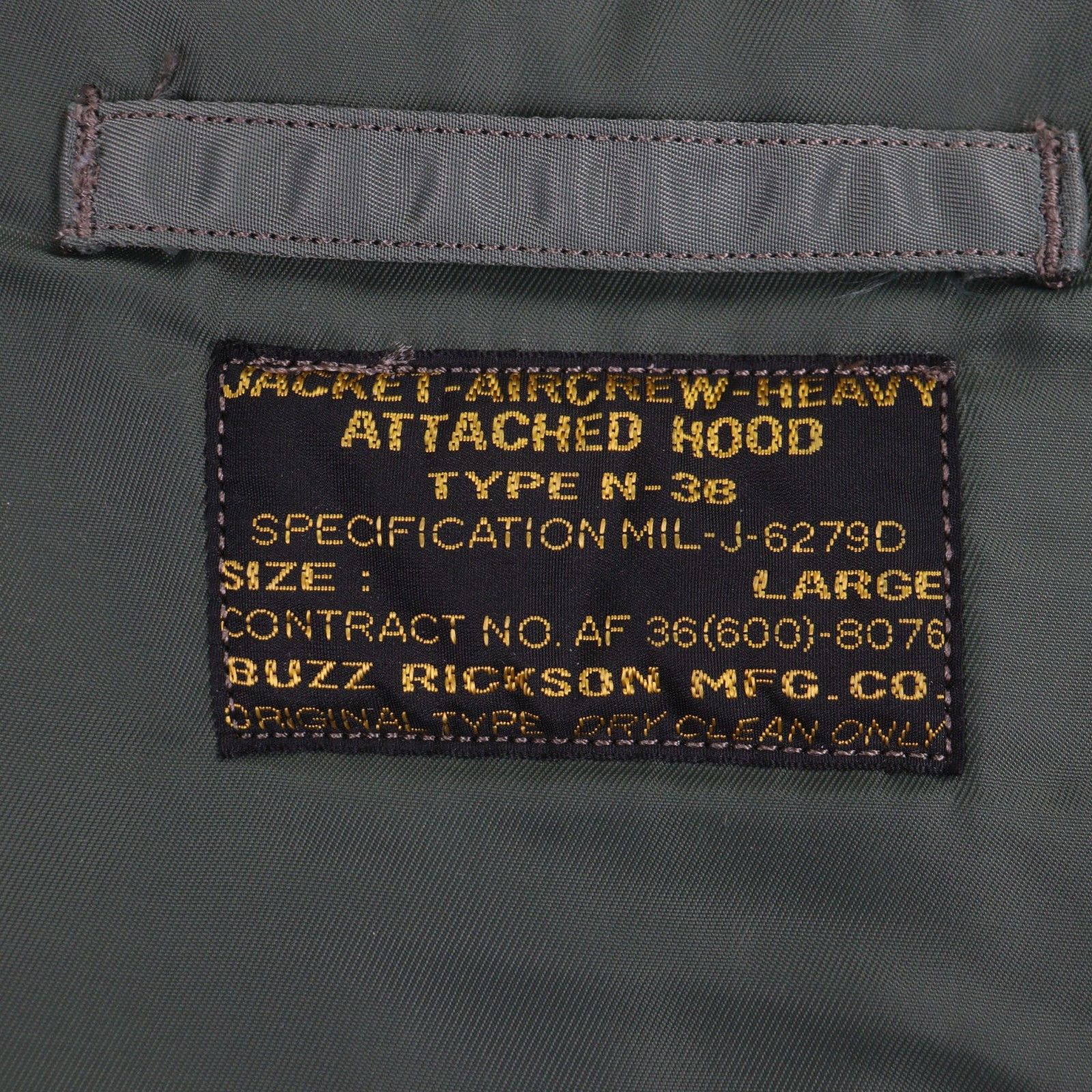 Other Other BUZZ RICKSONS N-3B Nylon Jacket Textile Outerwear BR12528 DUTY FREE for USA Size ONE SIZE - 8 Thumbnail