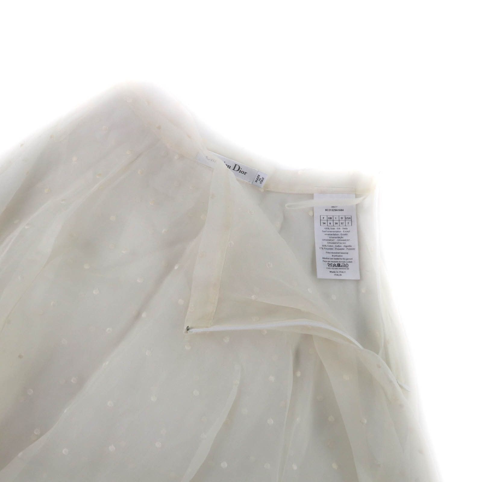 Dior Dior Christian Dior Silk Skirt Textile Skirts 8C21329A1684 DUTY FREE for USA Size ONE SIZE - 5 Thumbnail
