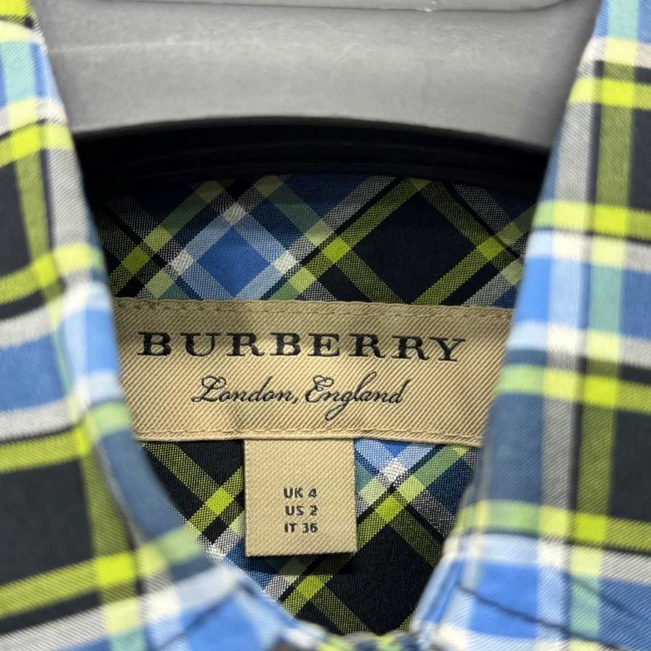 Burberry Burberry Plaid Long-Sleeve Shirt Size XXS / US 00 / IT 34 - 4 Thumbnail