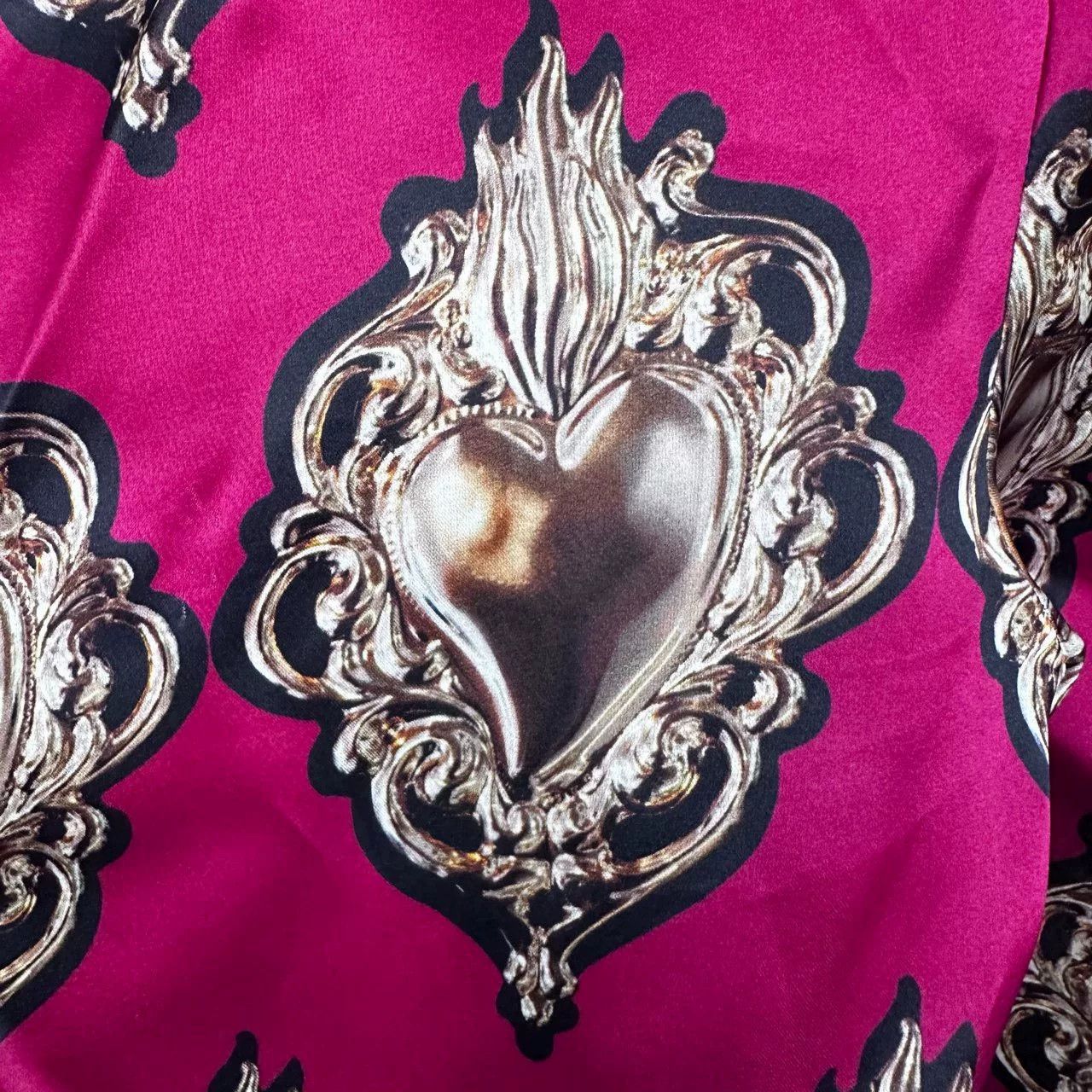 Dolce & Gabbana Dolce & Gabbana Runway Red Sacred Heart Dress Size S / US 4 / IT 40 - 3 Thumbnail