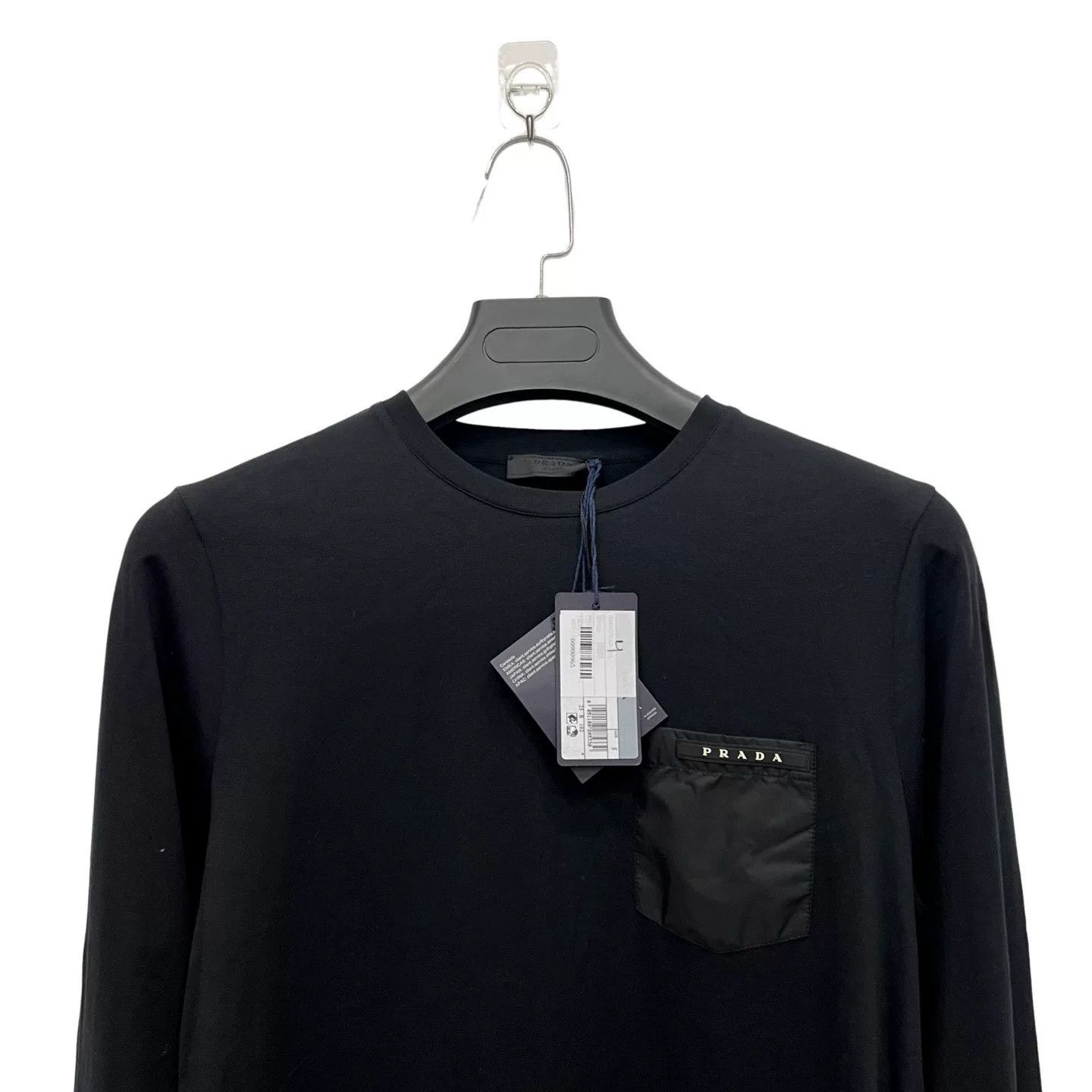 Prada Prada Black Logo Long-Sleeve T-Shirt Size US S / EU 44-46 / 1 - 2 Thumbnail