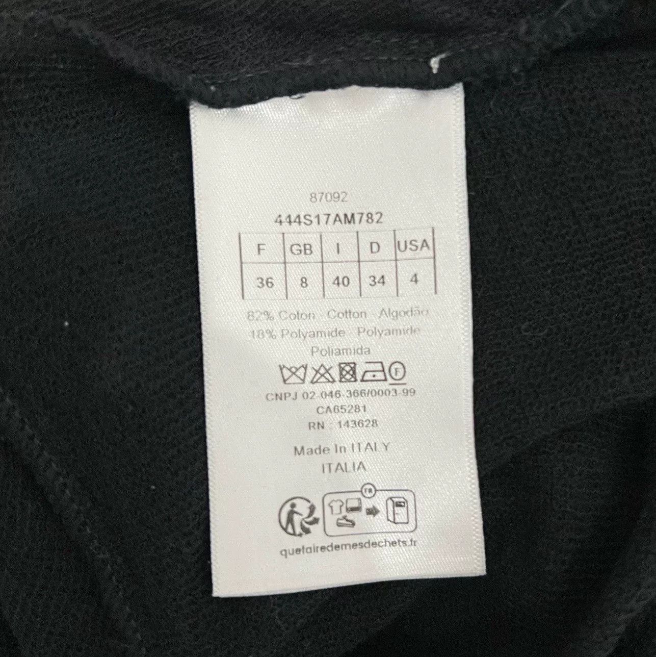 Dior Dior Bee Embroidery Off-Shoulder Black Top Size XS / US 0-2 / IT 36-38 - 5 Thumbnail