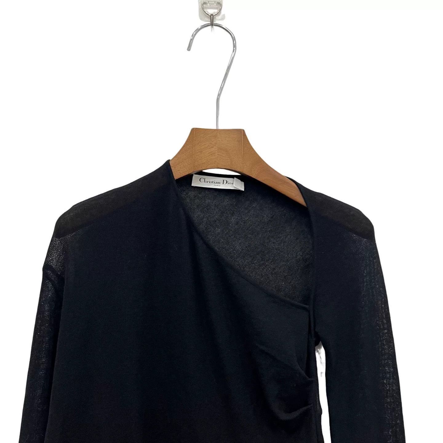 Dior Dior Bee Embroidery Off-Shoulder Black Top Size XS / US 0-2 / IT 36-38 - 2 Thumbnail