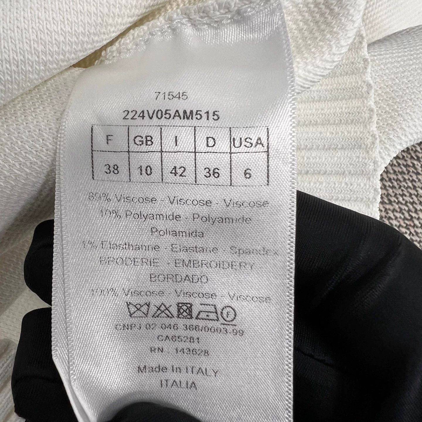 Dior Dior White Sailor Collar Logo Knit Jacket Size S / US 4 / IT 40 - 4 Thumbnail