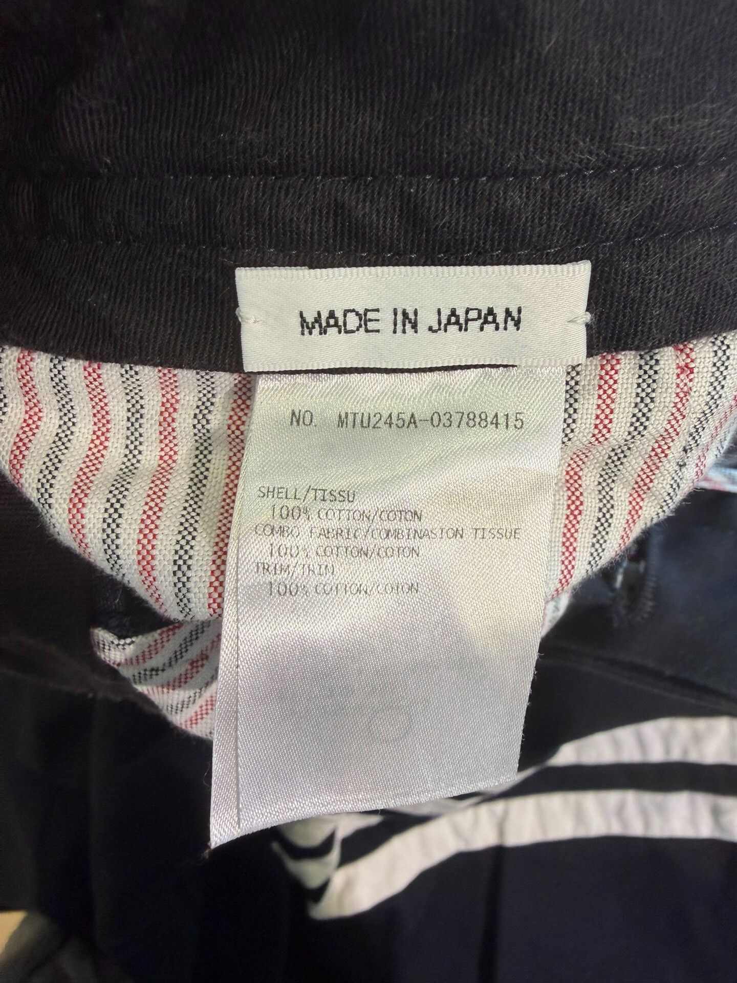 Thom Browne Thom Browne TB Navy Striped Trousers Size US 26 / EU 42 - 5 Thumbnail