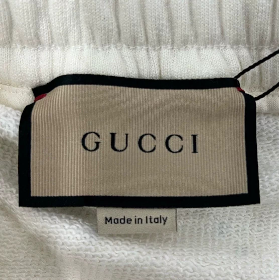 Gucci Gucci Logo Rhinestone White Shorts Size 22" - 5 Thumbnail