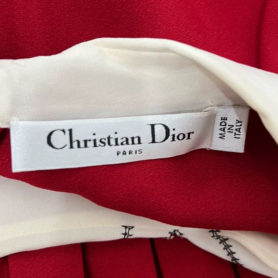 Dior Dior Red Peter Pan Collar Dress Size S / US 4 / IT 40 - 4 Thumbnail