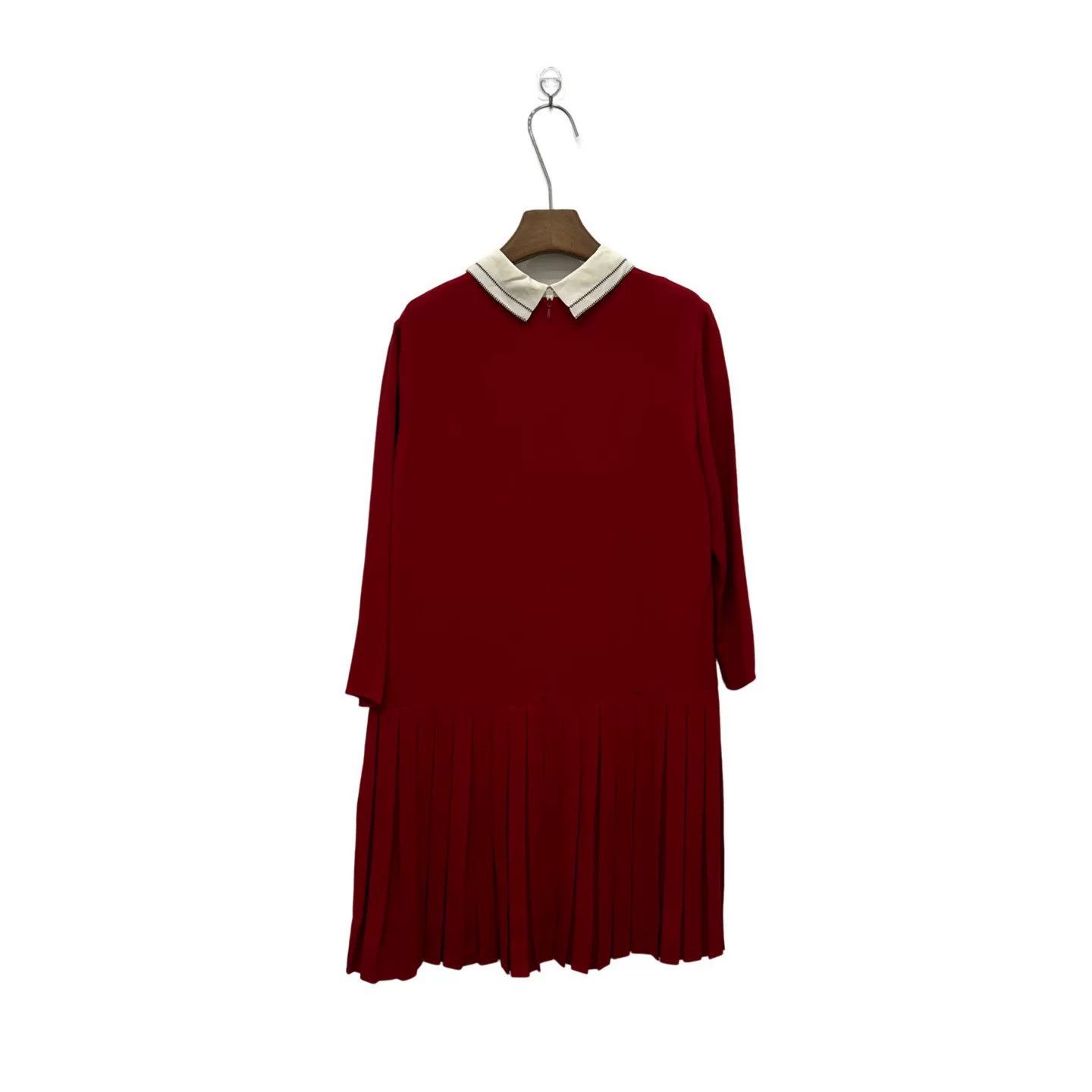 Dior Dior Red Peter Pan Collar Dress Size S / US 4 / IT 40 - 2 Thumbnail