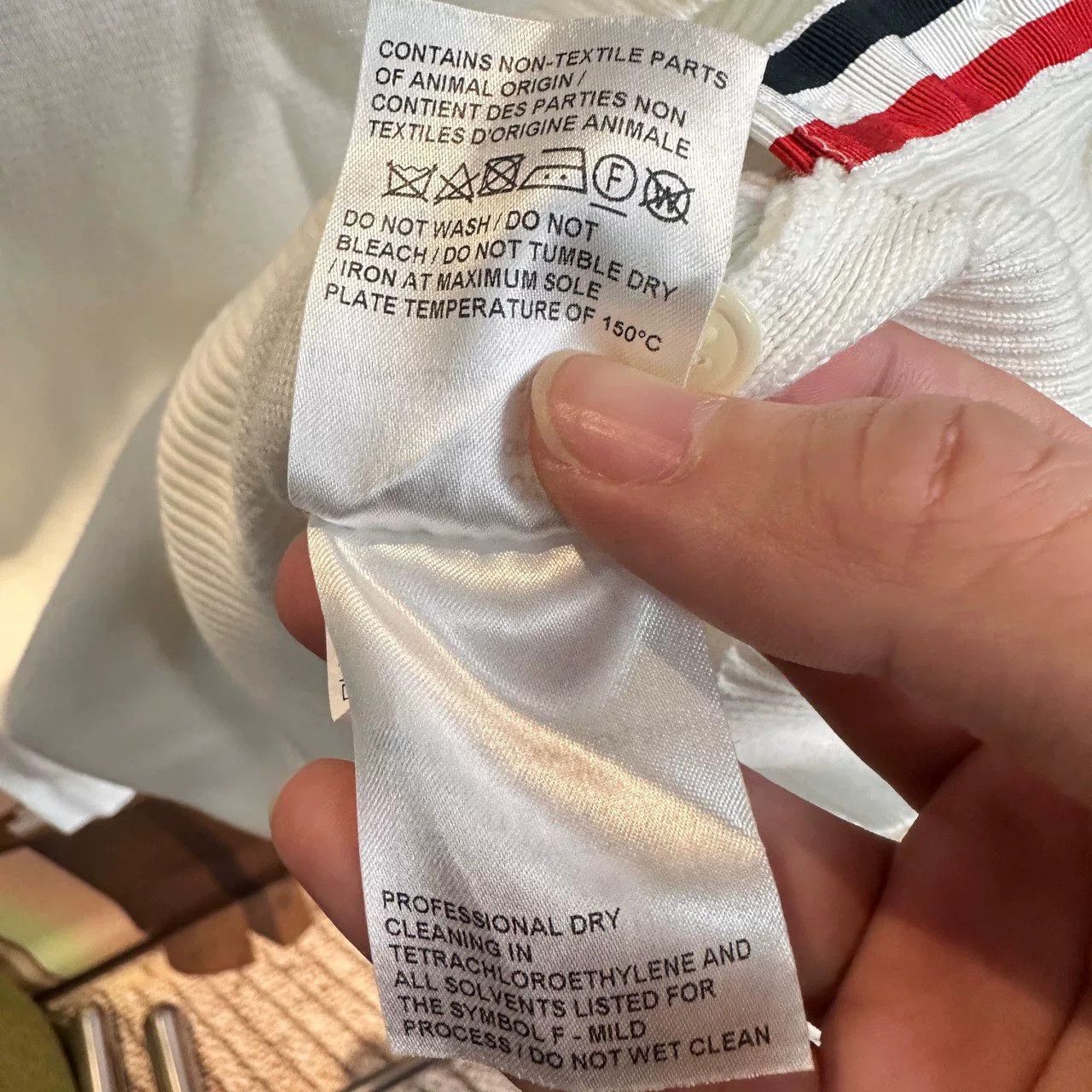 Thom Browne Thom Browne White Striped Knit Sweater 0 Size US XS / EU 42 / 0 - 4 Thumbnail