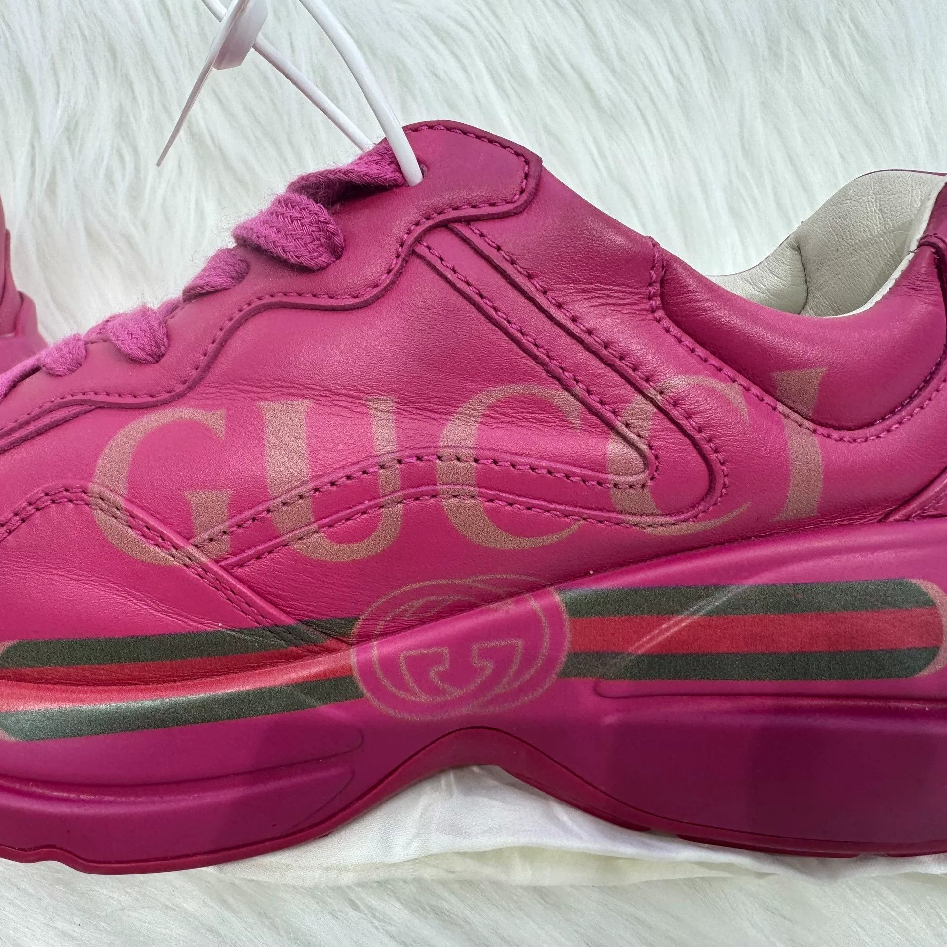 Gucci Gucci Pink Belt Dad Shoes Size US 5 / IT 35 - 5 Thumbnail
