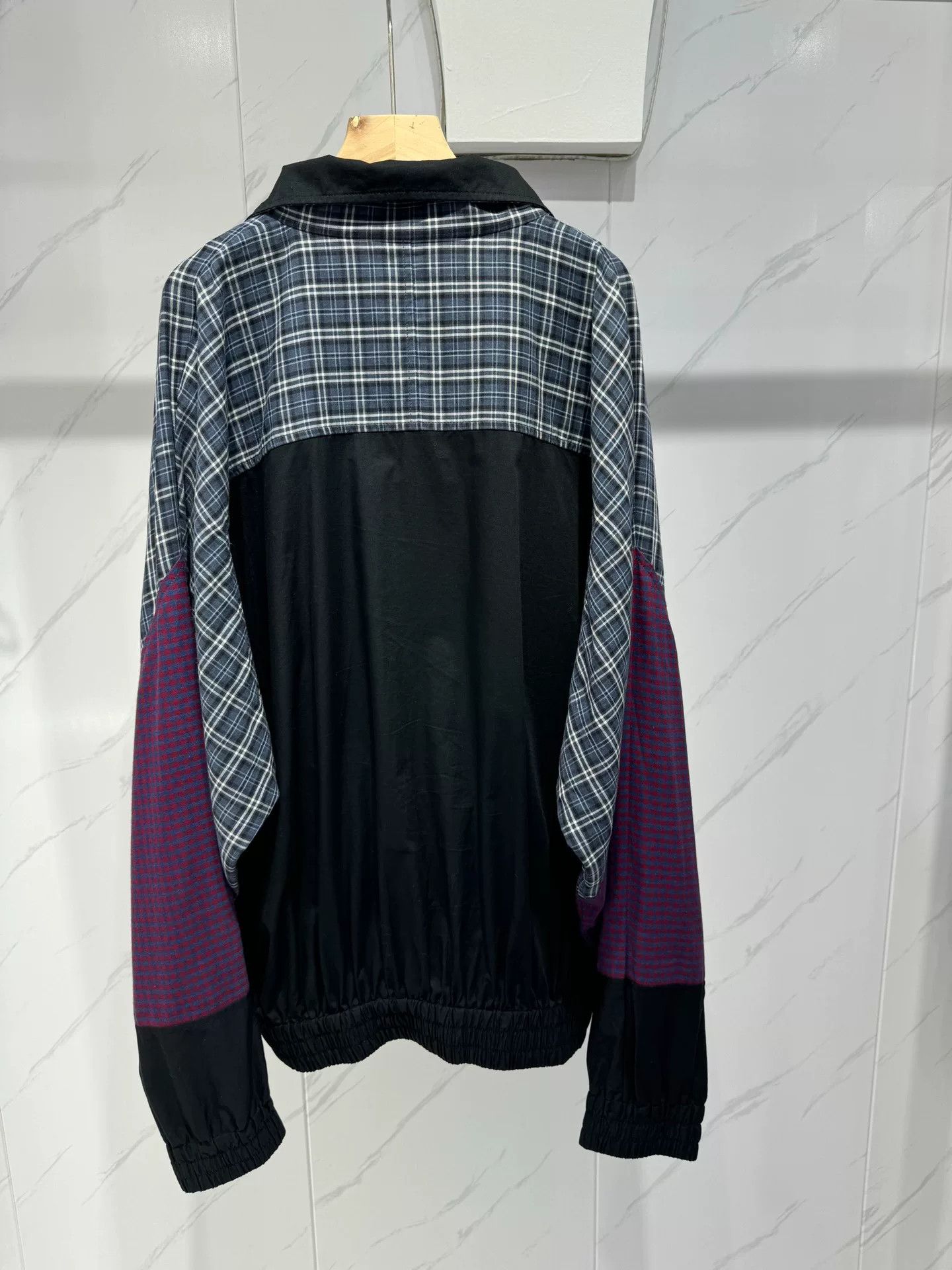 Balenciaga Balenciaga Checkered Patchwork Windbreaker Size US S / EU 44-46 / 1 - 2 Thumbnail