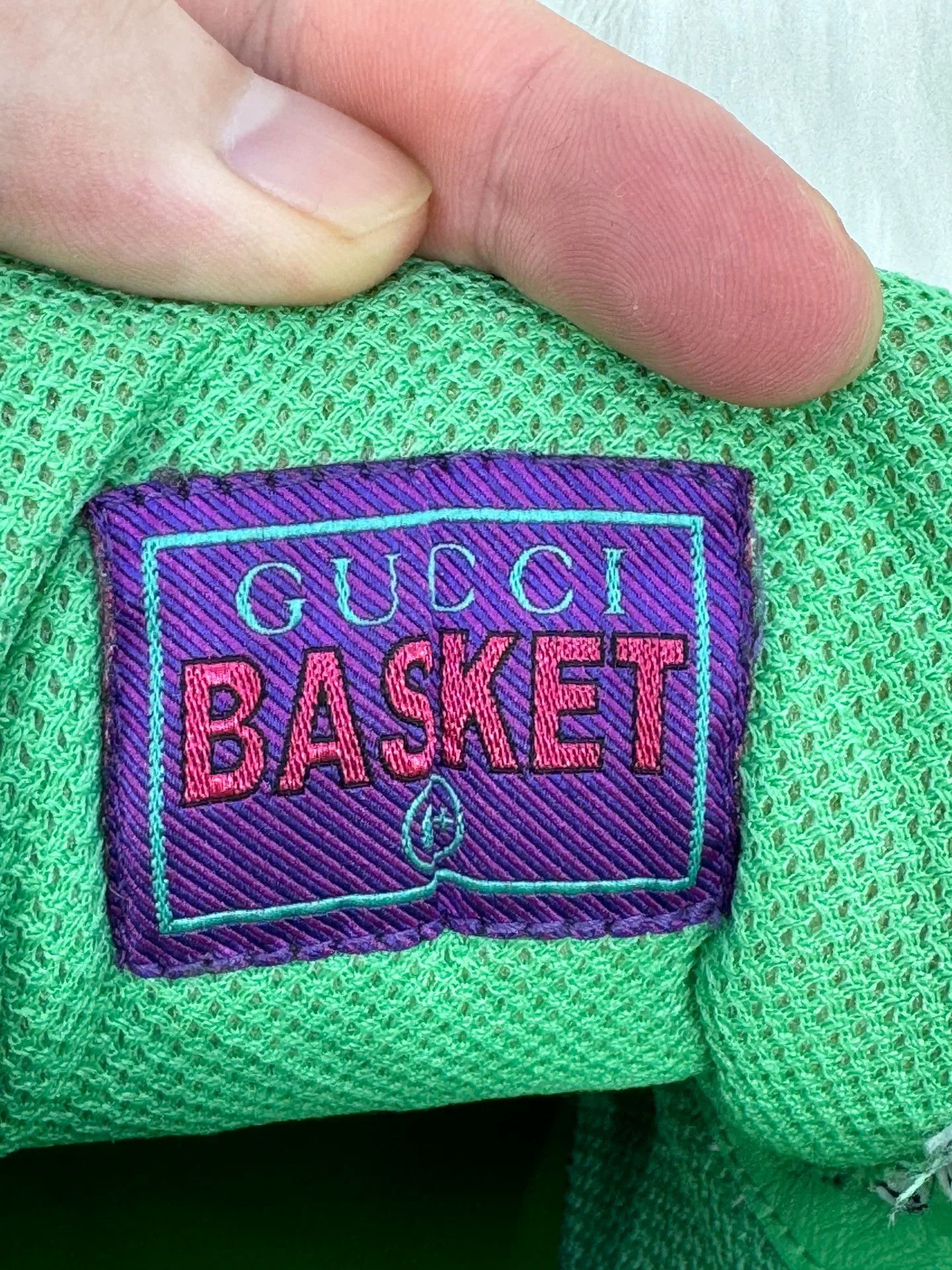 Gucci Gucci Basket Fabric Lace-up Men's Sneakers Size US 7.5 / EU 40-41 - 6 Thumbnail
