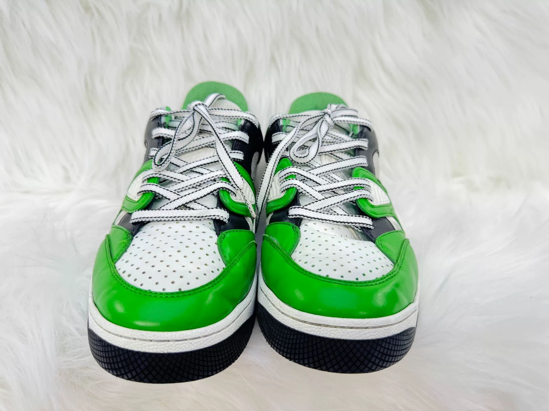 Gucci Gucci Basket Fabric Lace-up Men's Sneakers Size US 7.5 / EU 40-41 - 2 Thumbnail