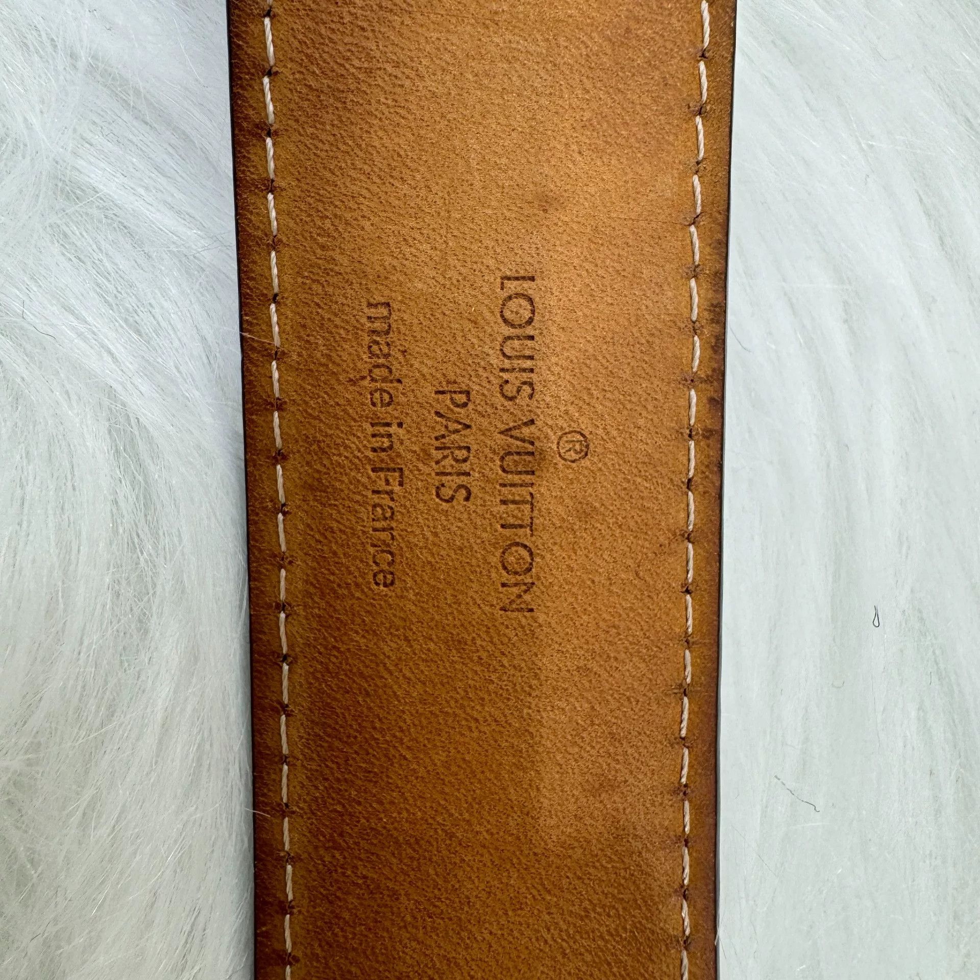 Louis Vuitton Louis Vuitton Monogram Gold Buckle Belt Size ONE SIZE - 5 Thumbnail