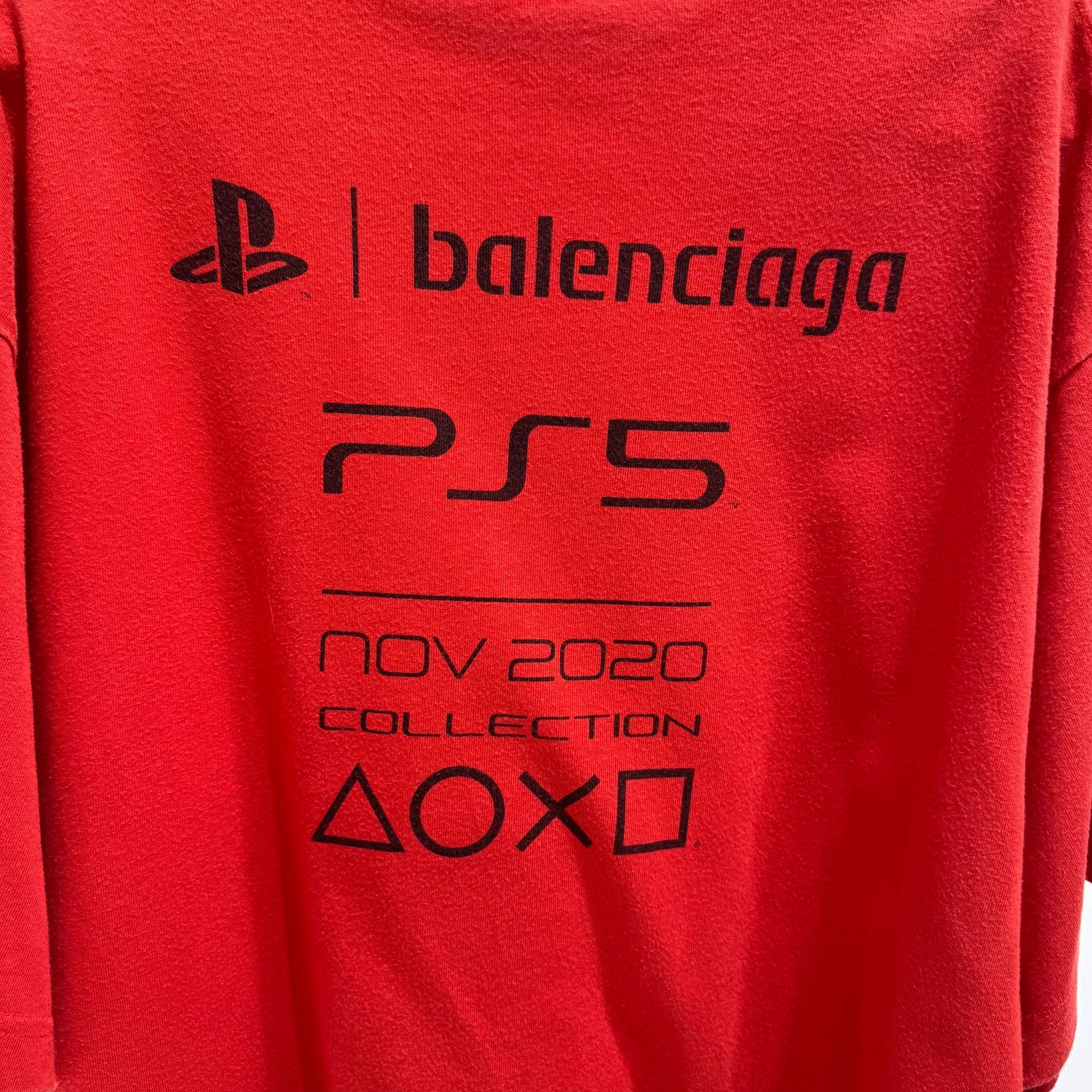 Balenciaga Balenciaga Red Short Sleeve T-Shirt Size XXS / US 00 / IT 34 - 4 Thumbnail