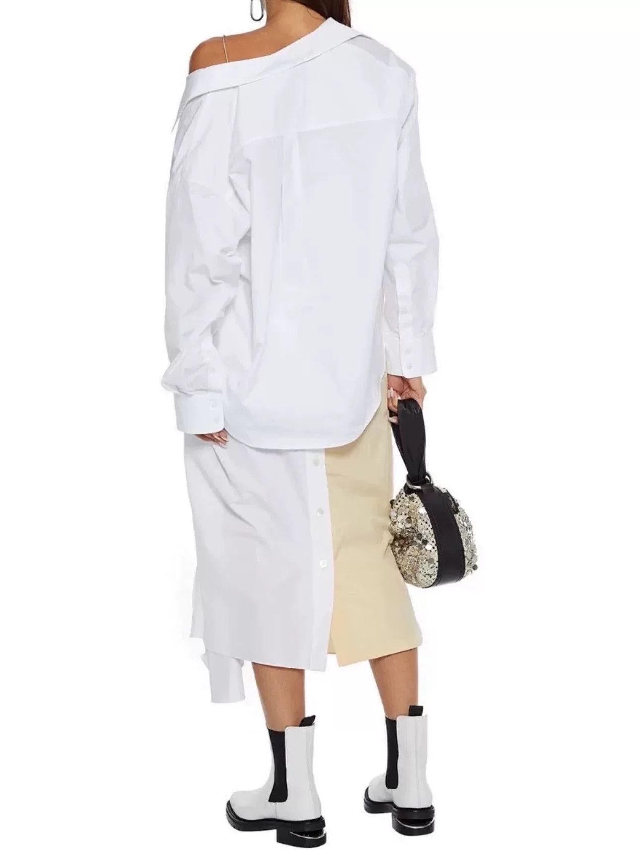 Alexander Wang Alexander Wang Asymmetric White Shirt Size XS / US 0-2 / IT 36-38 - 5 Thumbnail