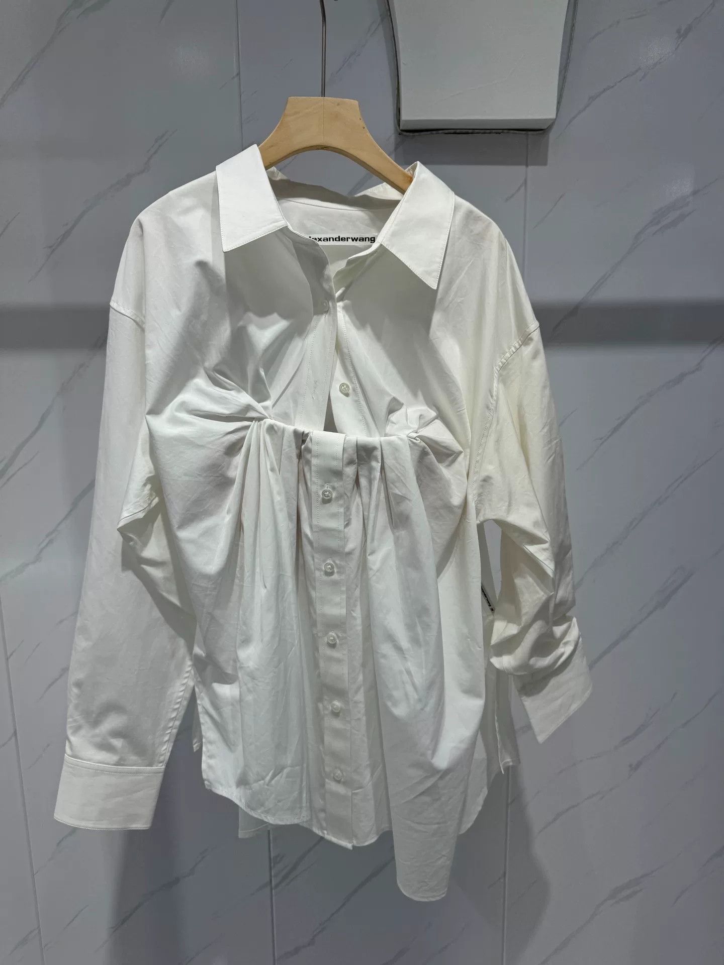 Alexander Wang Alexander Wang Asymmetric White Shirt Size XS / US 0-2 / IT 36-38 - 6 Thumbnail