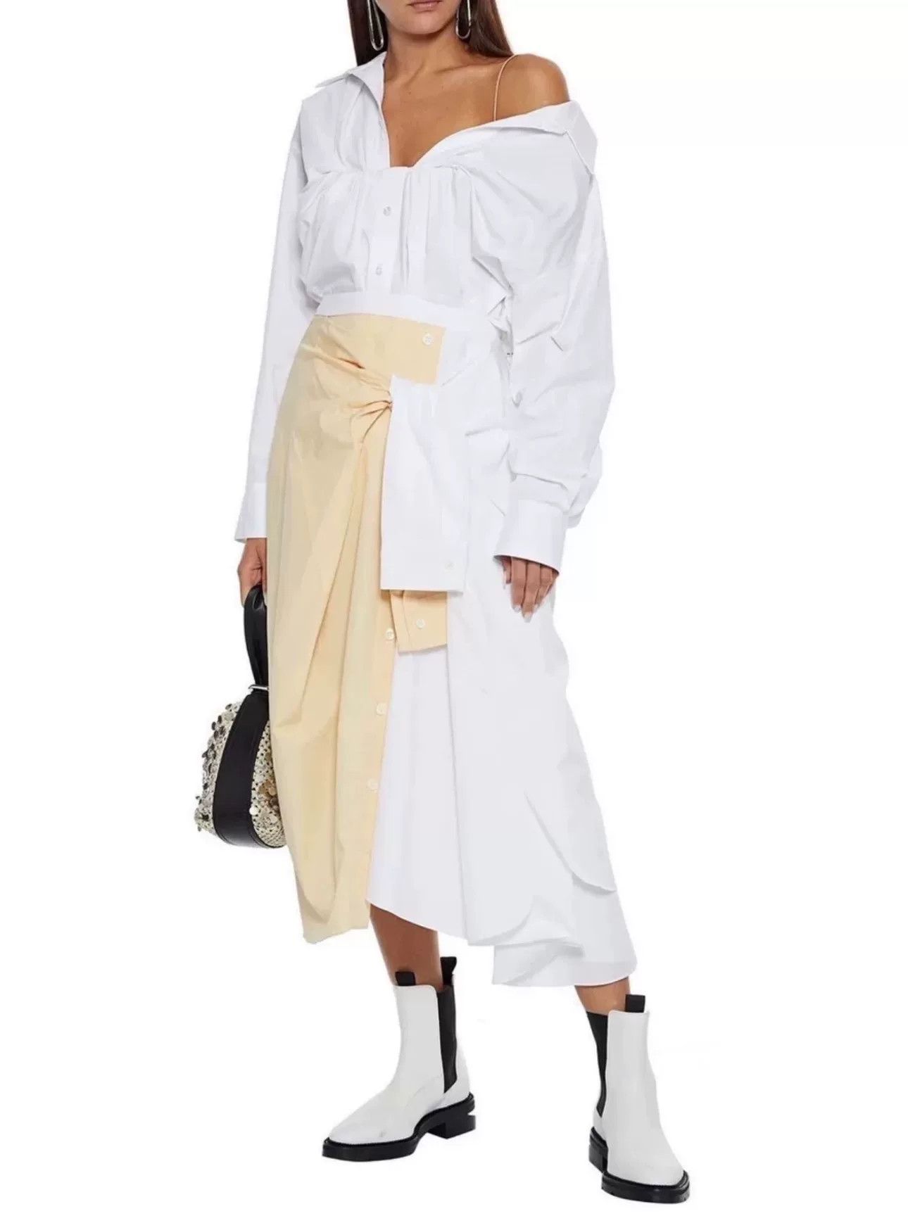 Alexander Wang Alexander Wang Asymmetric White Shirt Size XS / US 0-2 / IT 36-38 - 4 Thumbnail