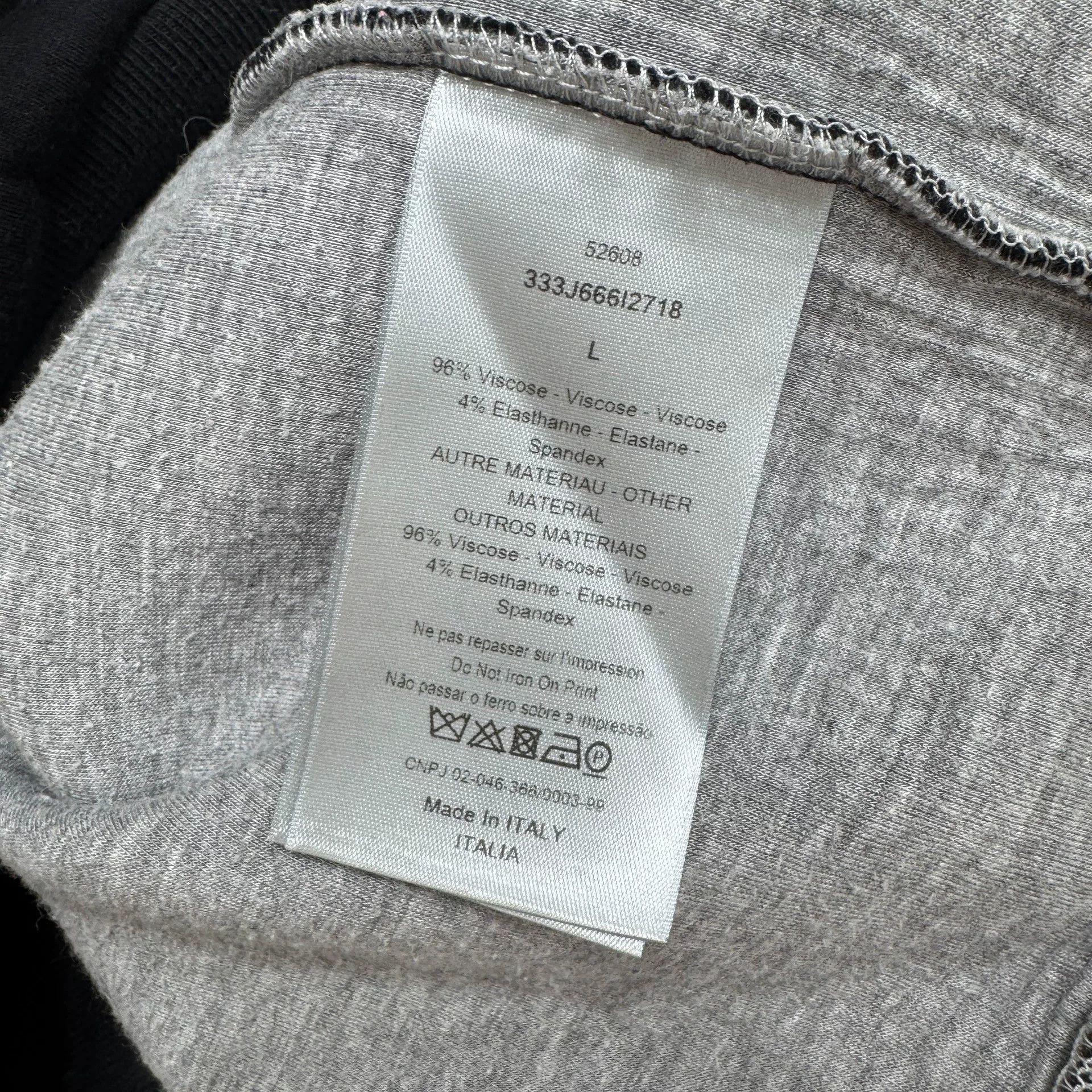 Dior Dior Space Cotton Two-Tone Slogan Sweatshirt L Size US L / EU 52-54 / 3 - 6 Thumbnail