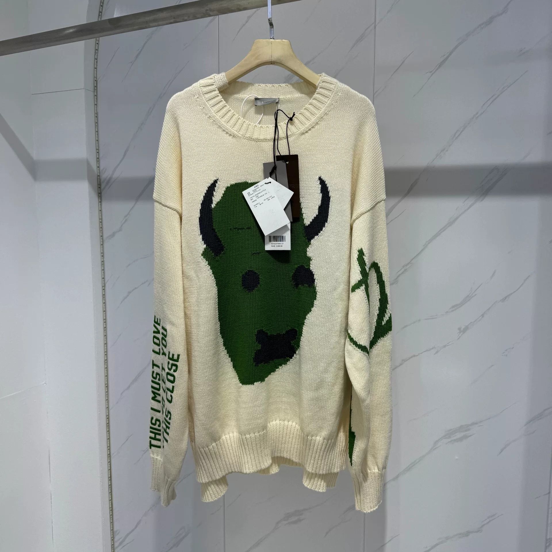 Dior Dior x Travis Scott Devil Print Knit Sweater Size US L / EU 52-54 / 3 - 2 Thumbnail