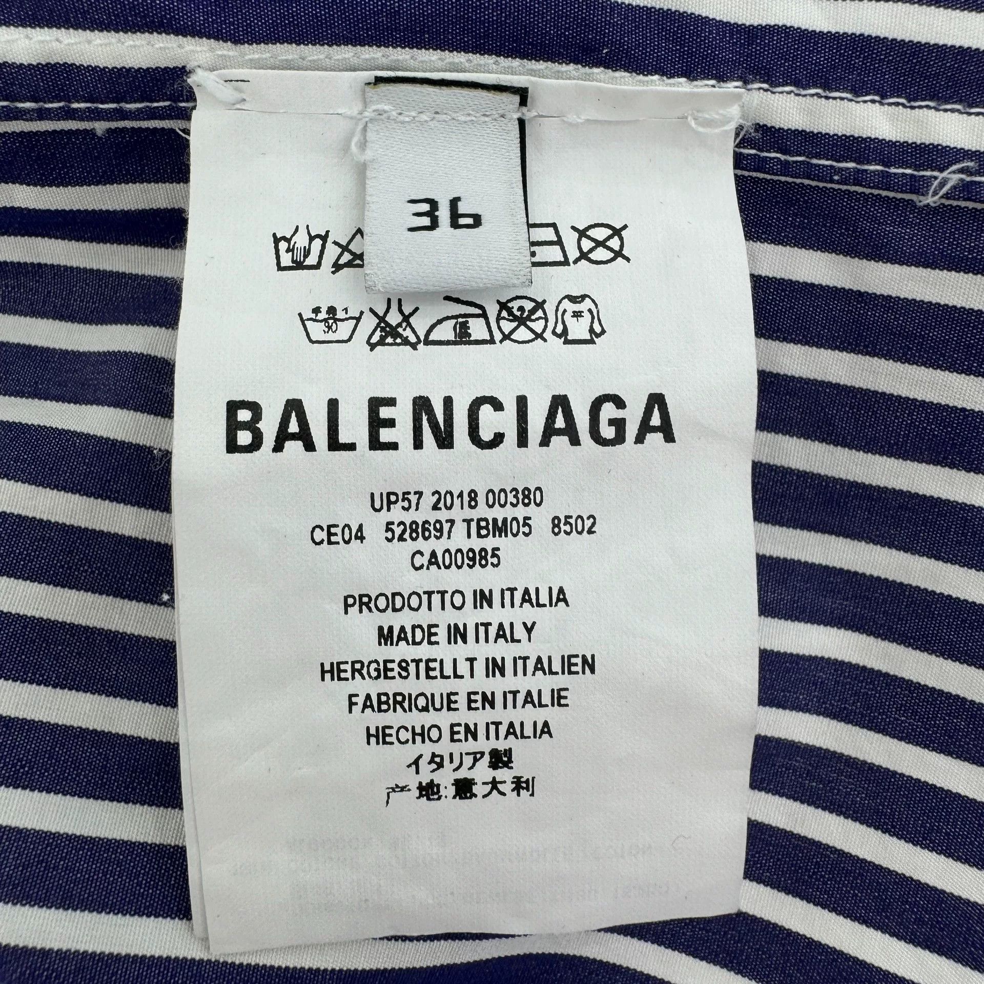 Balenciaga Balenciaga Striped Newspaper Shirt Size XS / US 0-2 / IT 36-38 - 6 Thumbnail
