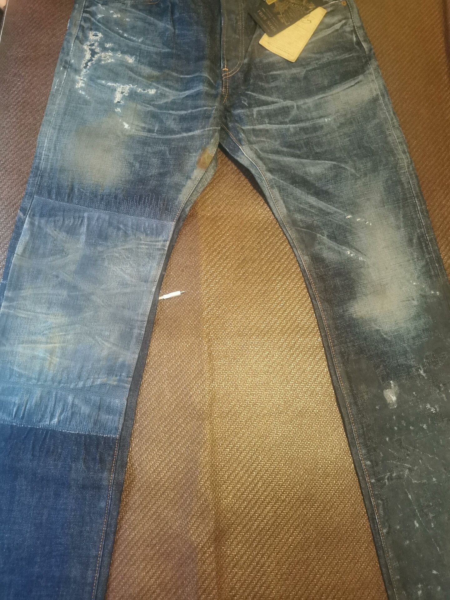Vintage Straight Purple Denim Jeans Size US 32 / EU 48 - 2 Thumbnail