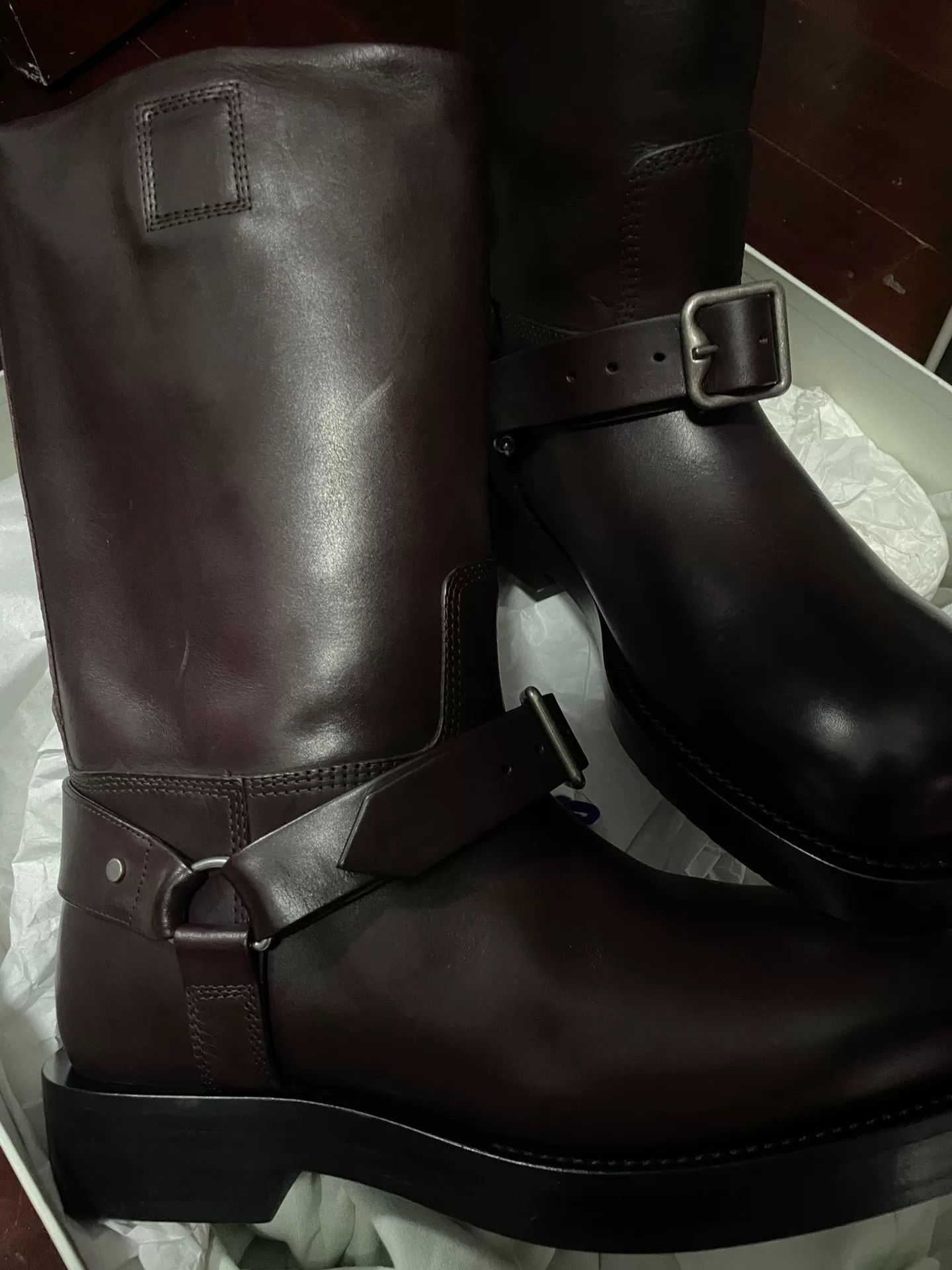 Burberry Burberry Daniel Lee 23FW Wine Red Combat Boots Size US 10 / EU 43 - 2 Thumbnail