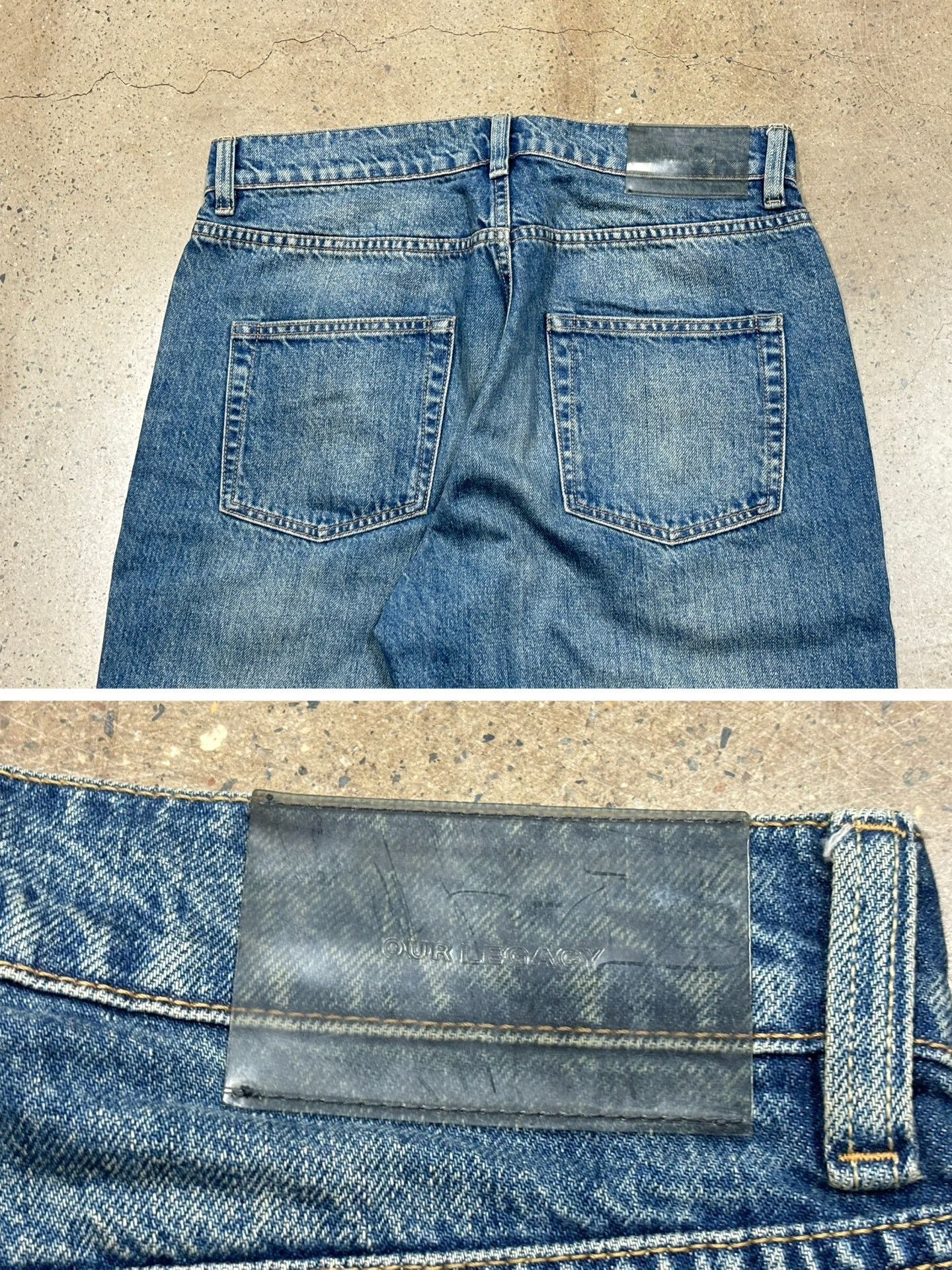 Vintage Legacy Sabot Cut Washed Jeans Size US 30 / EU 46 - 6 Thumbnail