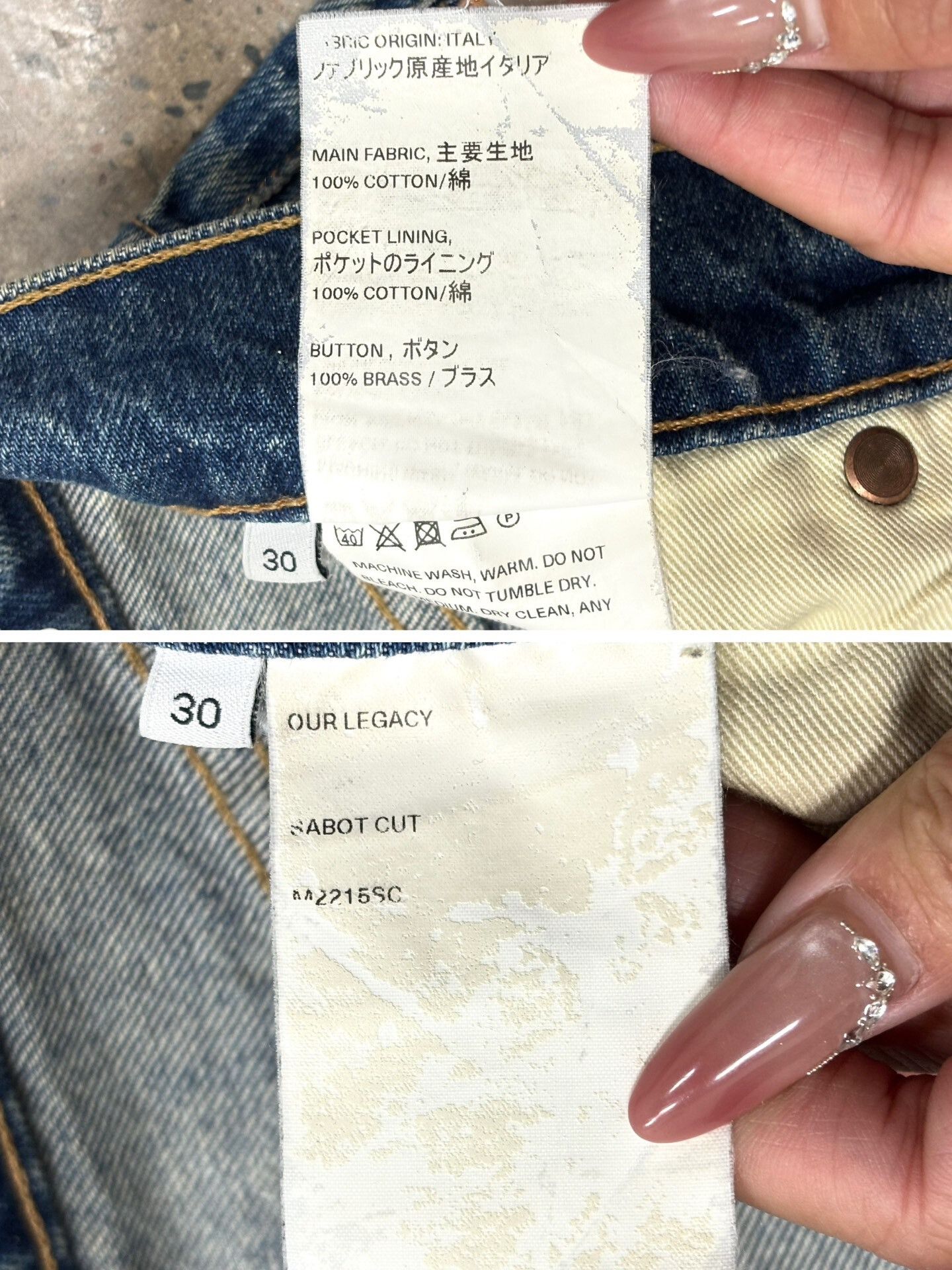 Vintage Legacy Sabot Cut Washed Jeans Size US 30 / EU 46 - 9 Thumbnail