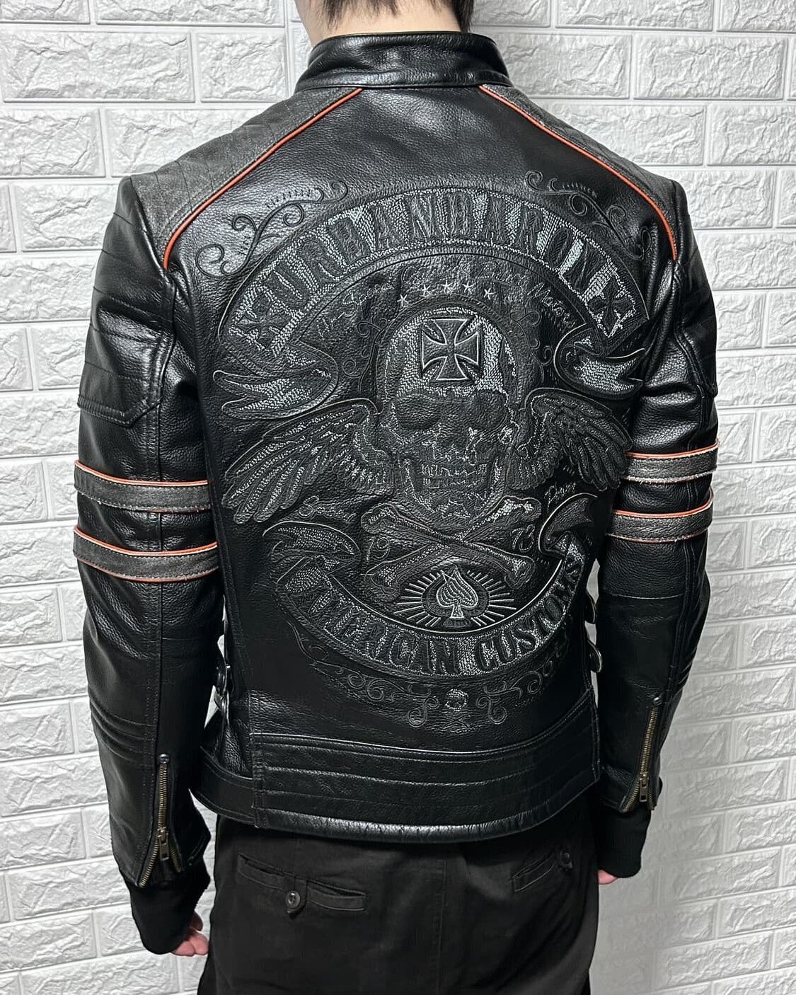 Vintage Vintage Leviathan Heavy Leather Jacket Size US L / EU 52-54 / 3 - 4 Thumbnail