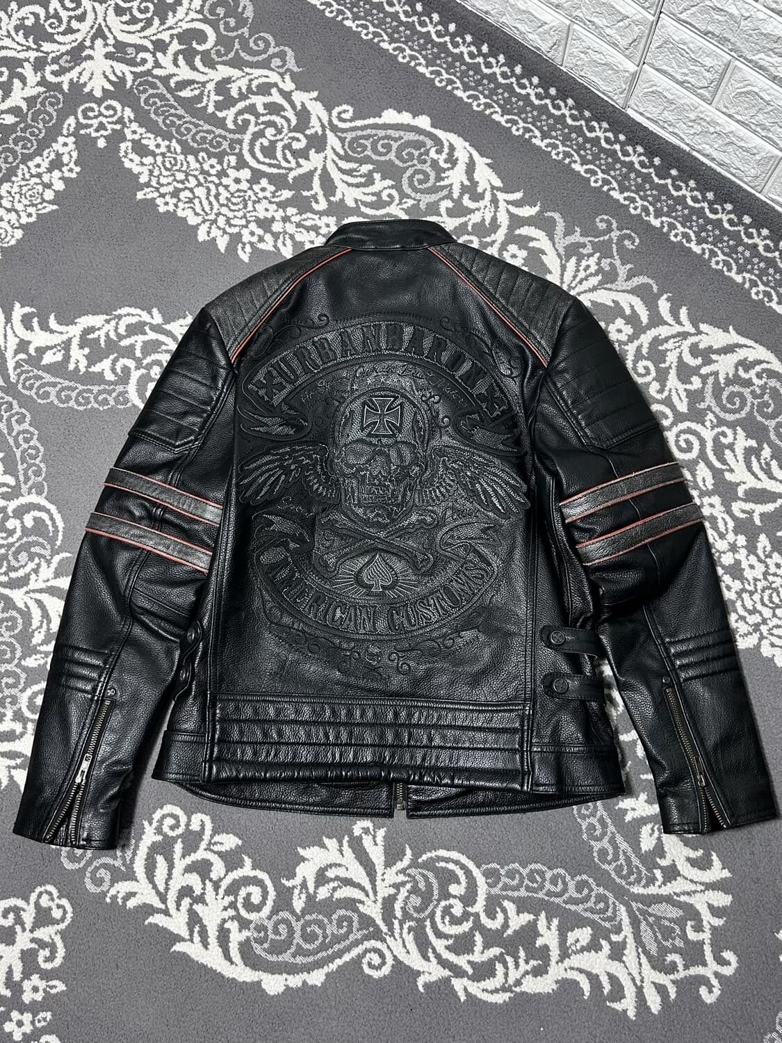 Vintage Vintage Leviathan Heavy Leather Jacket Size US L / EU 52-54 / 3 - 6 Thumbnail