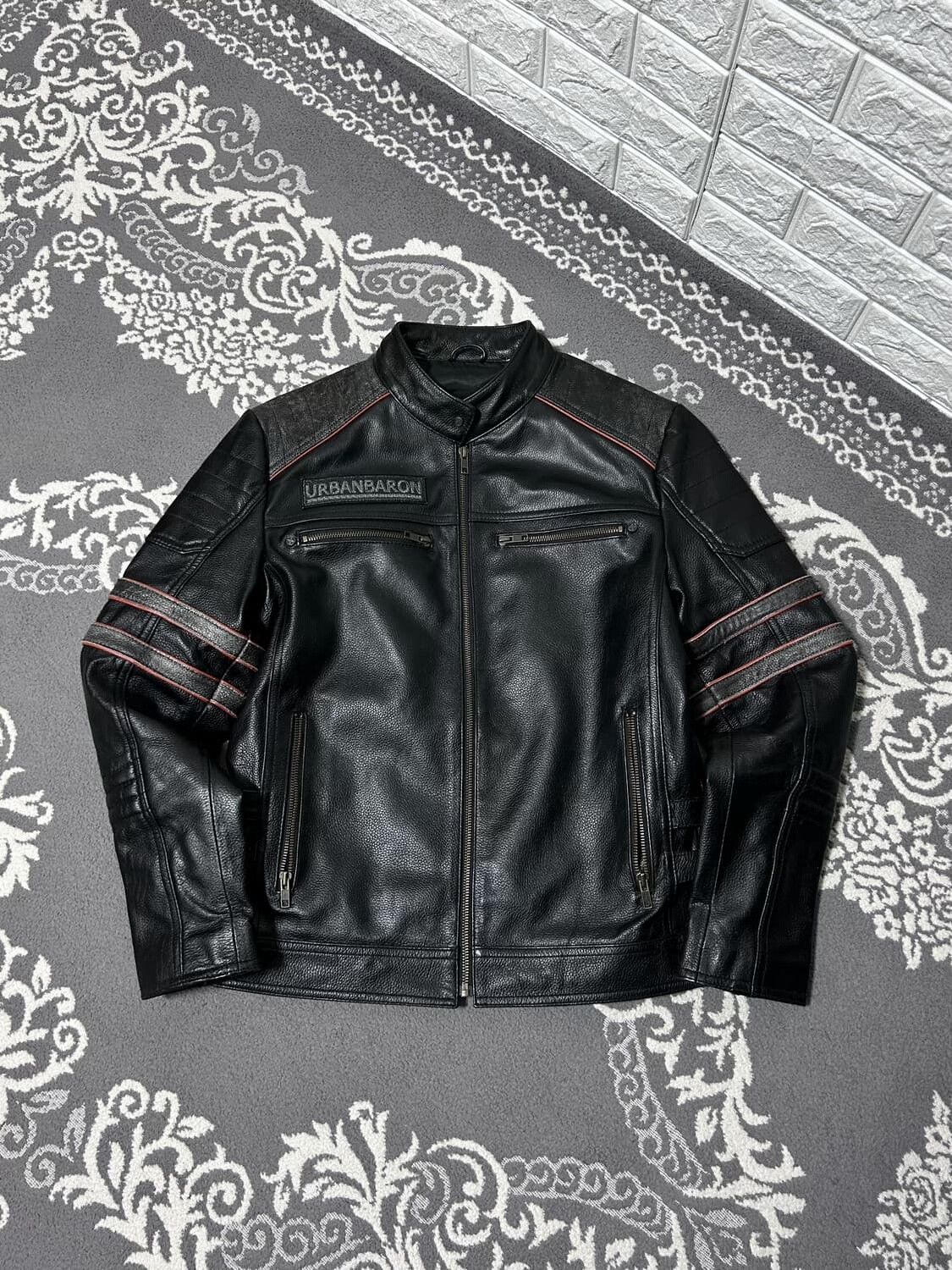 Vintage Vintage Leviathan Heavy Leather Jacket Size US L / EU 52-54 / 3 - 5 Thumbnail