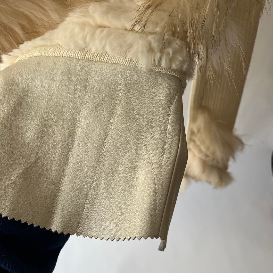 Vintage Vintage Knit Jacket with Fur Trim Size M / US 6-8 / IT 42-44 - 8 Thumbnail