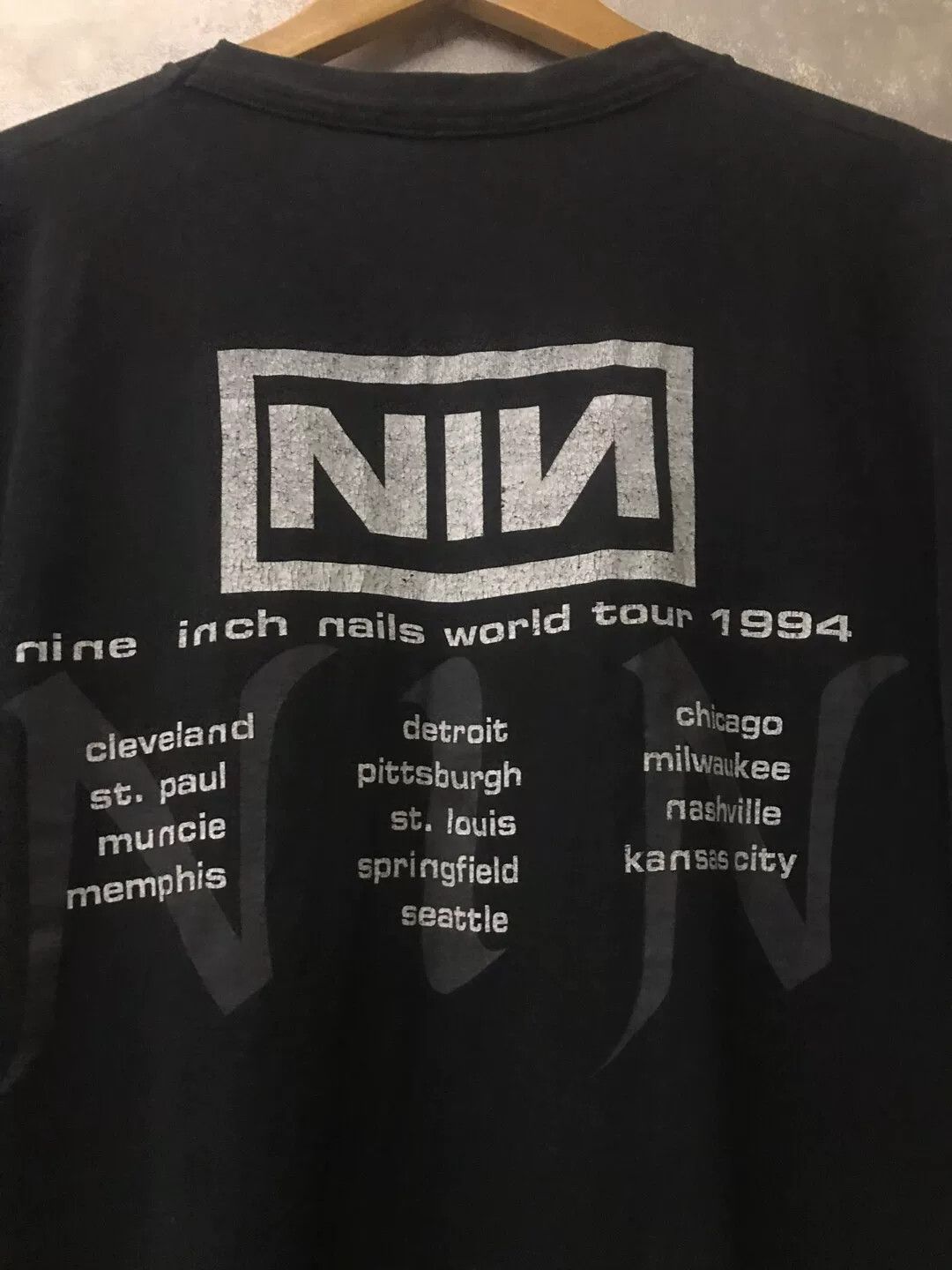 Vintage Nine Inch Nails 1994 World Tour Size US XL / EU 56 / 4 - 3 Thumbnail