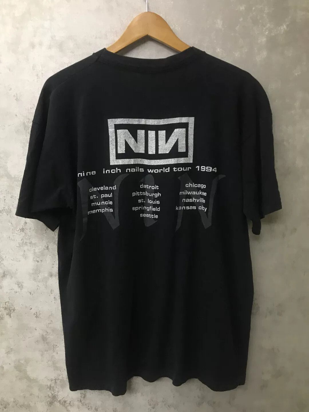 Vintage Nine Inch Nails 1994 World Tour Size US XL / EU 56 / 4 - 2 Thumbnail