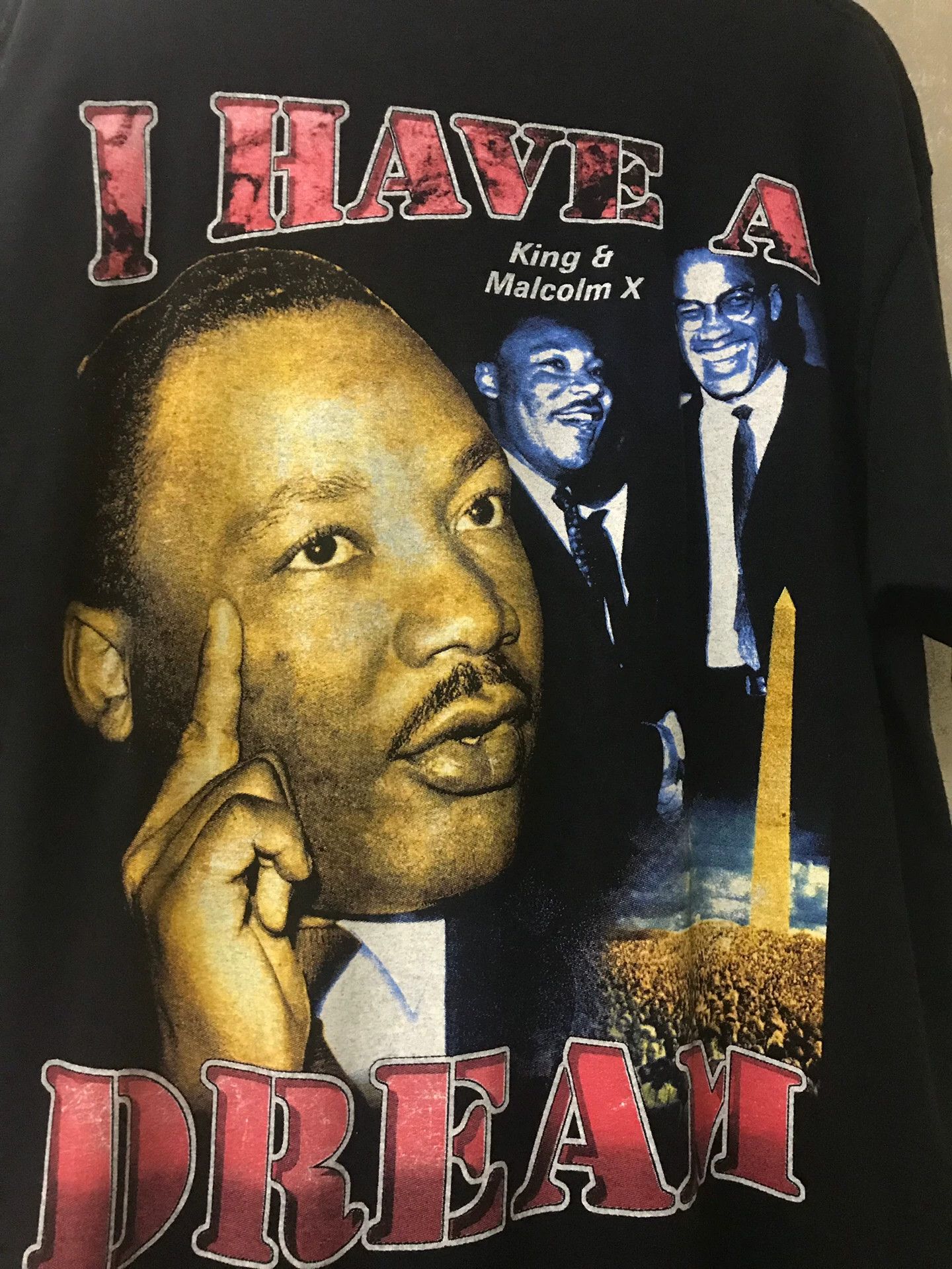 Vintage Vintage 2Pac Martin Luther King Rap Tee Size US XL / EU 56 / 4 - 3 Thumbnail