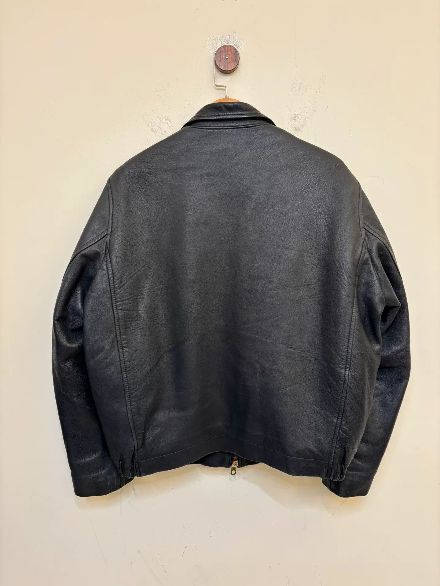 Vintage Vintage French Pilot Leather Jacket Size US XL / EU 56 / 4 - 9 Thumbnail