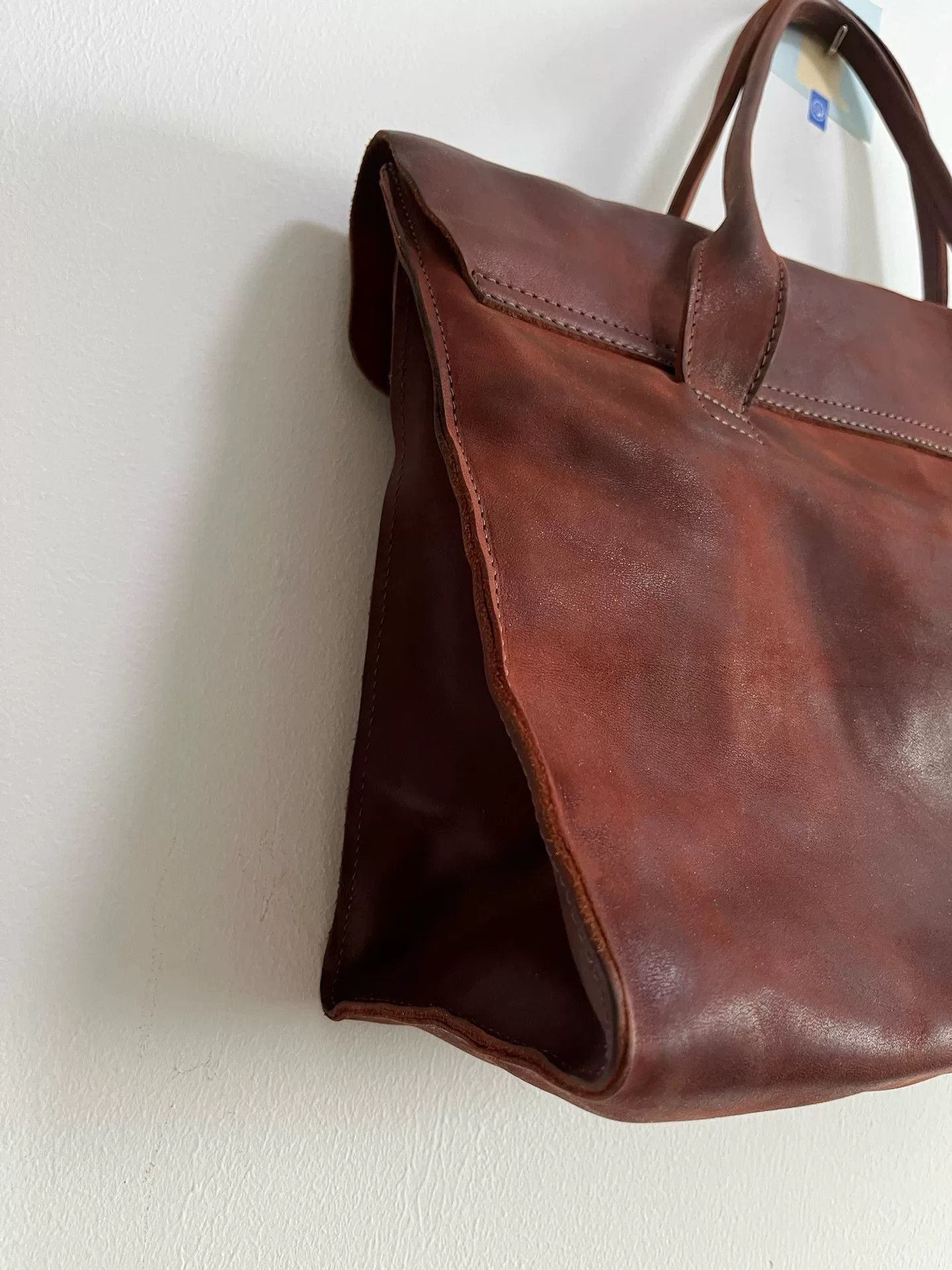 Other Tagliovivo Rust Red Leather Handbag Size ONE SIZE - 5 Thumbnail