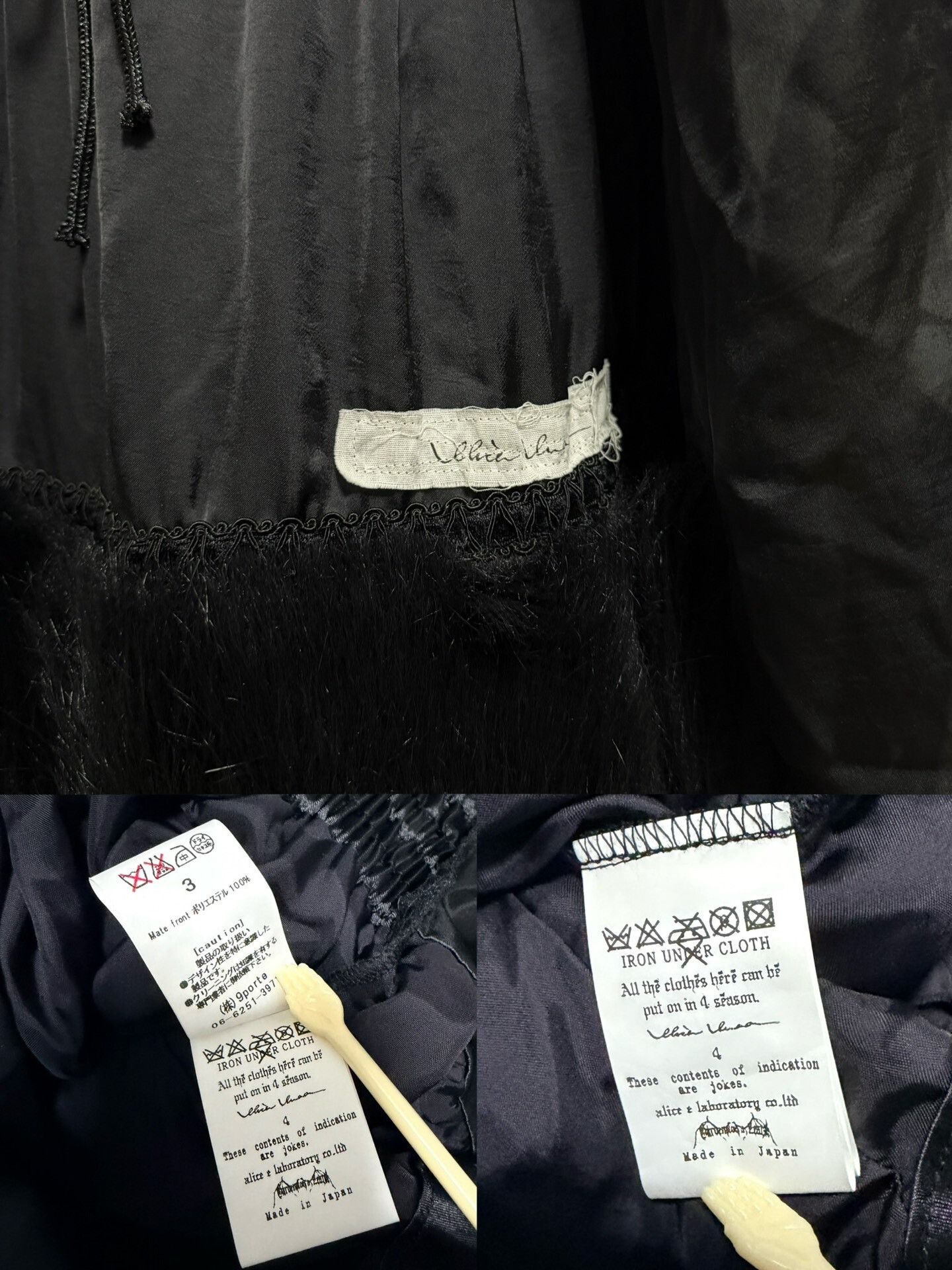Other Aliceauaa Fur Lace Slip Dress Size L / US 10 / IT 46 - 9 Thumbnail