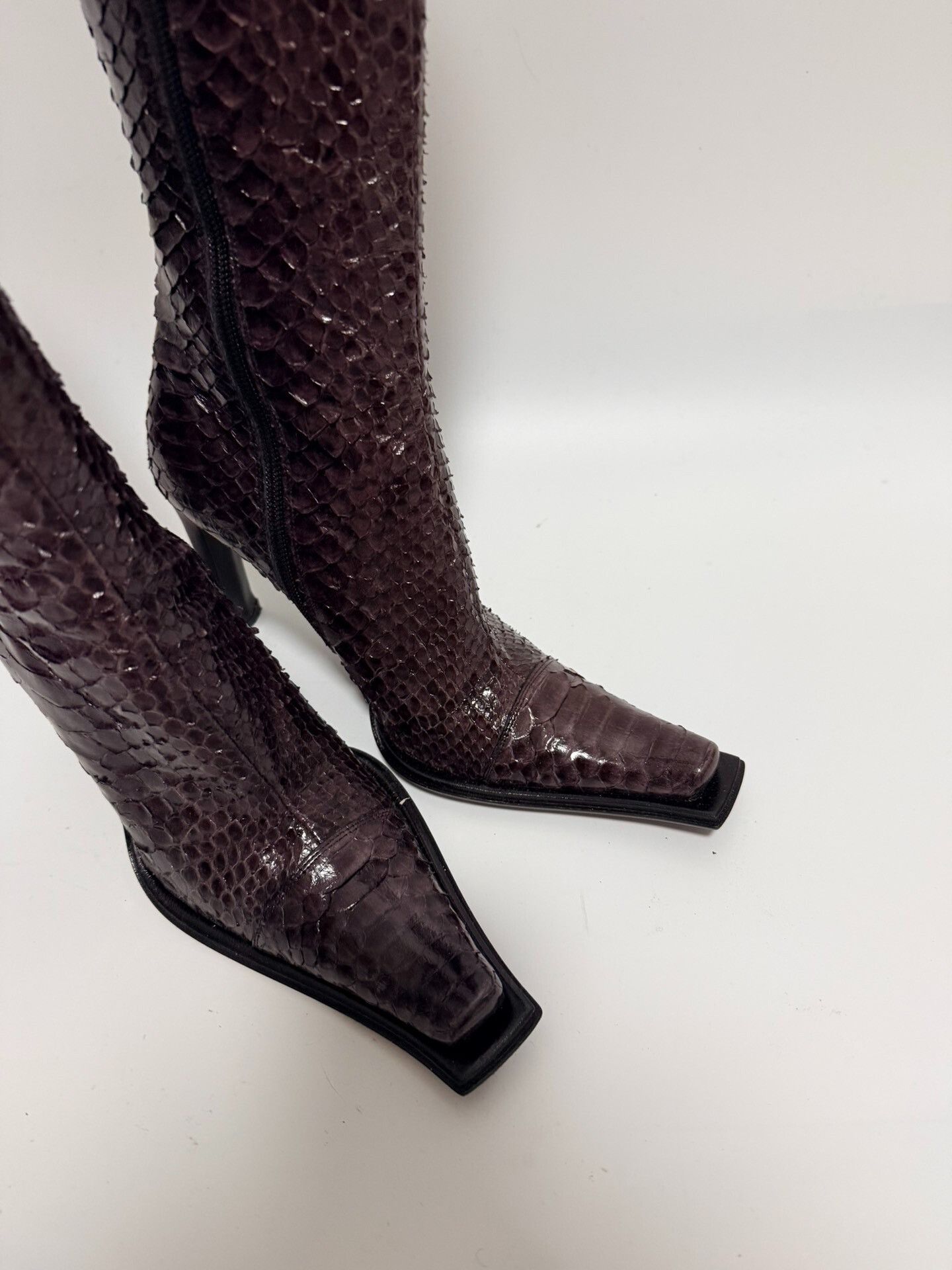 Other GIANNI BRAVO Italian Snake Skin Boots Size US 5.5 / IT 35.5 - 5 Thumbnail