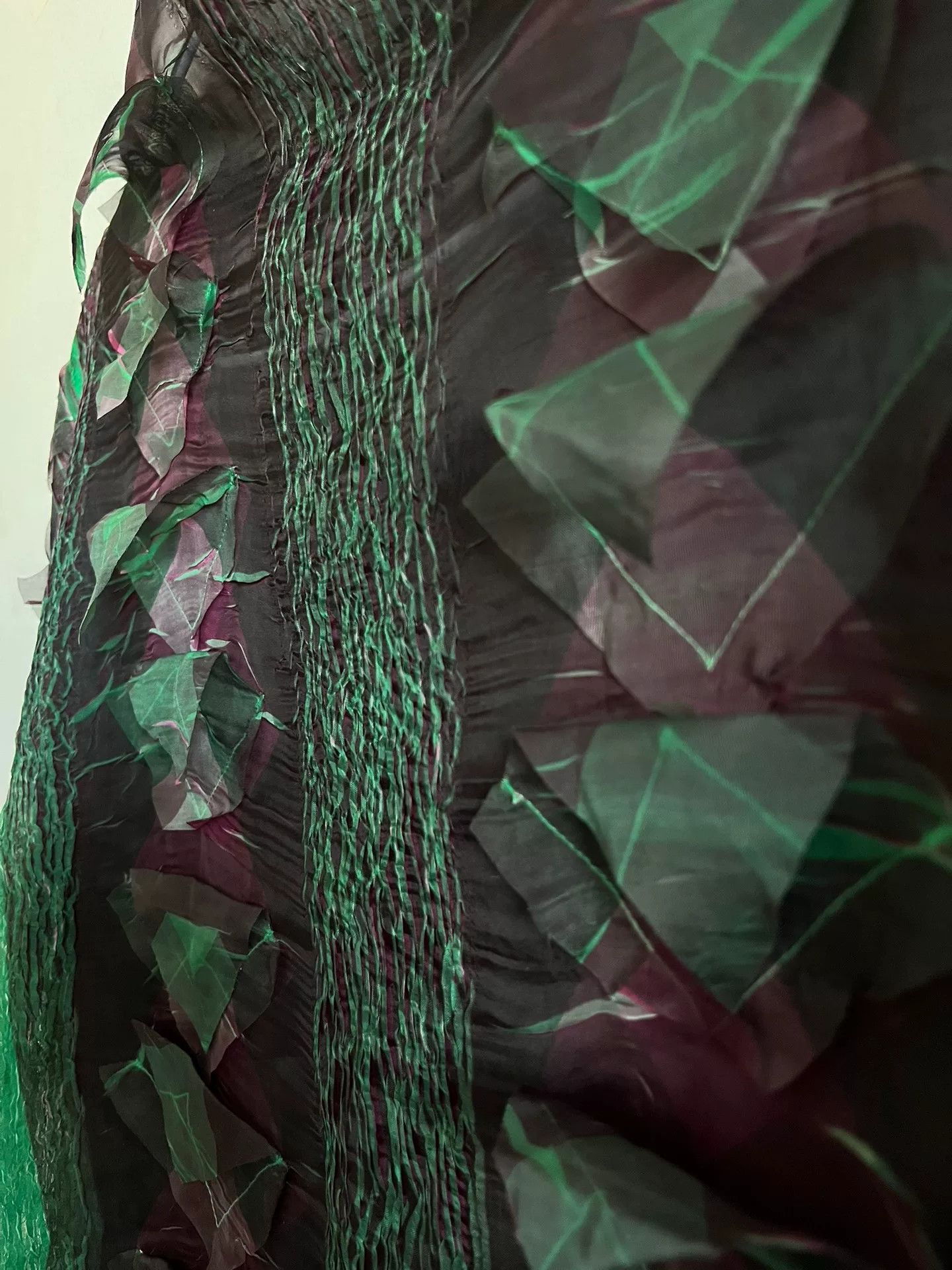 Other YOSHIKI HISHINUMA Green Mesh Top Size L / US 10 / IT 46 - 4 Thumbnail