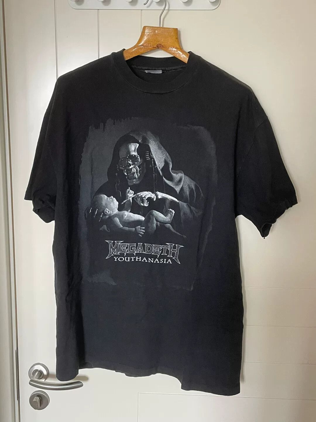 Vintage Megadeth Youthanasia vintage tee Size US XL / EU 56 / 4 - 2 Thumbnail