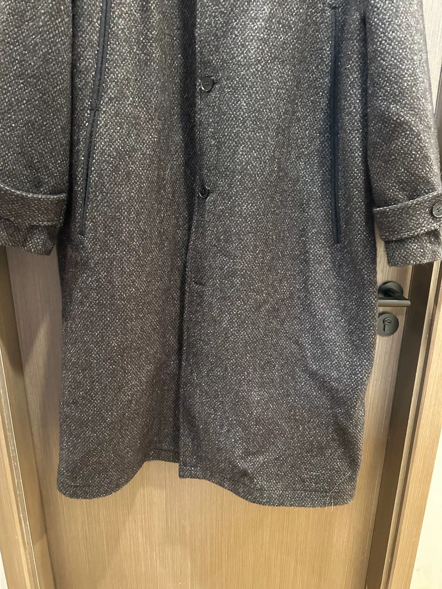 Vintage COMMON SCENTS Balmacaan Wool Blend Long Coat Size US XL / EU 56 / 4 - 3 Thumbnail
