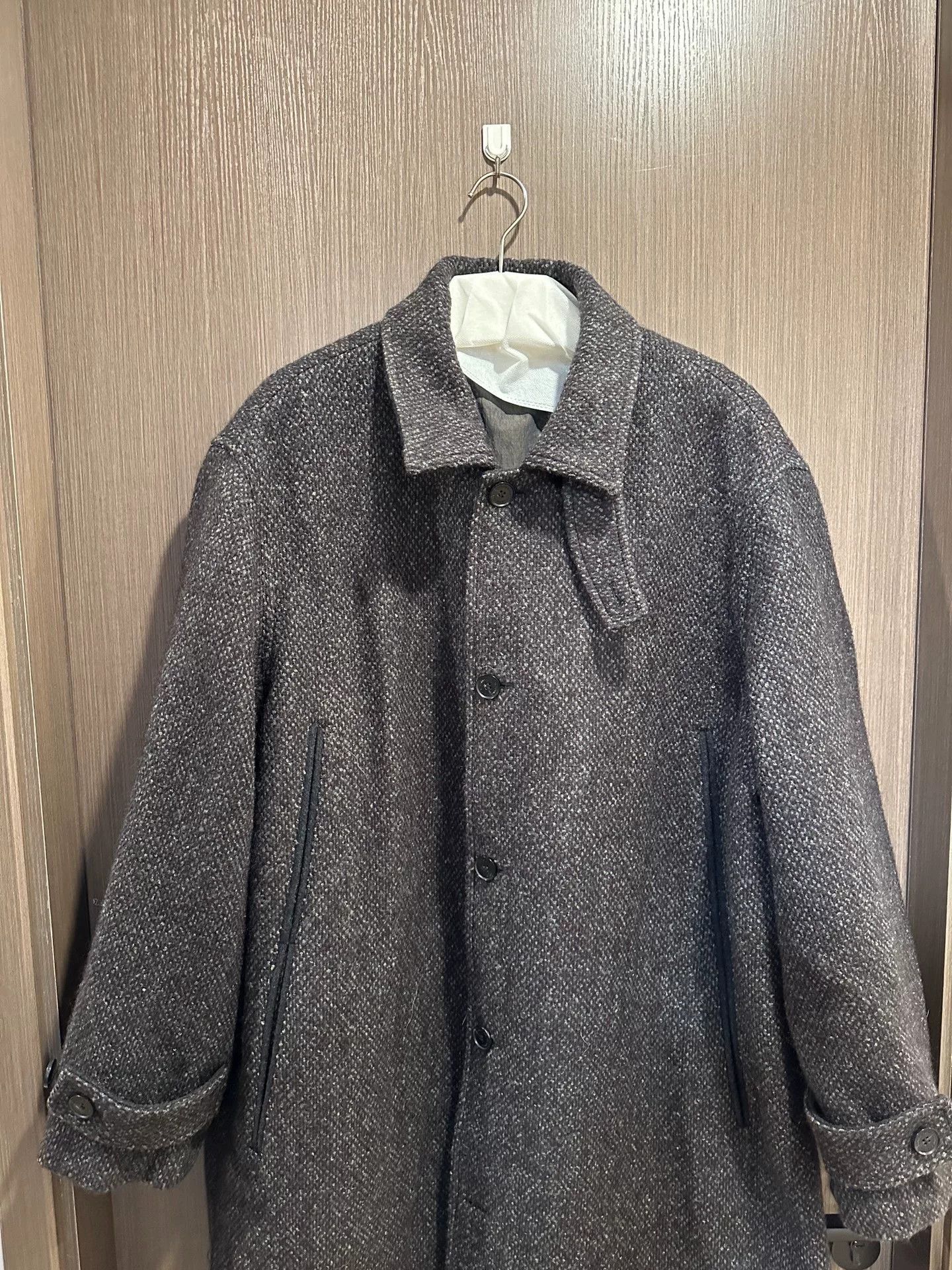 Vintage COMMON SCENTS Balmacaan Wool Blend Long Coat Size US XL / EU 56 / 4 - 2 Thumbnail